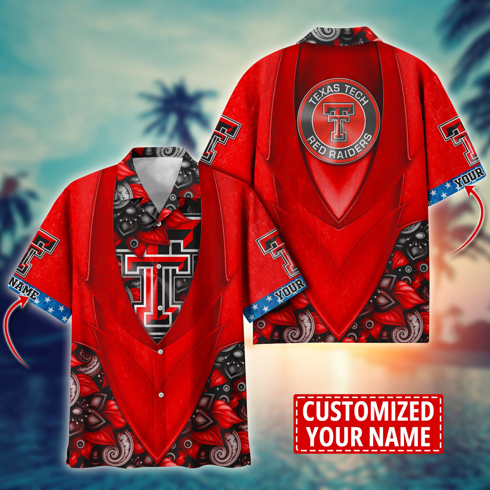 Texas Tech Red Raiders Custom Aloha Shirt Trending Summer. Gift For Fan H58002