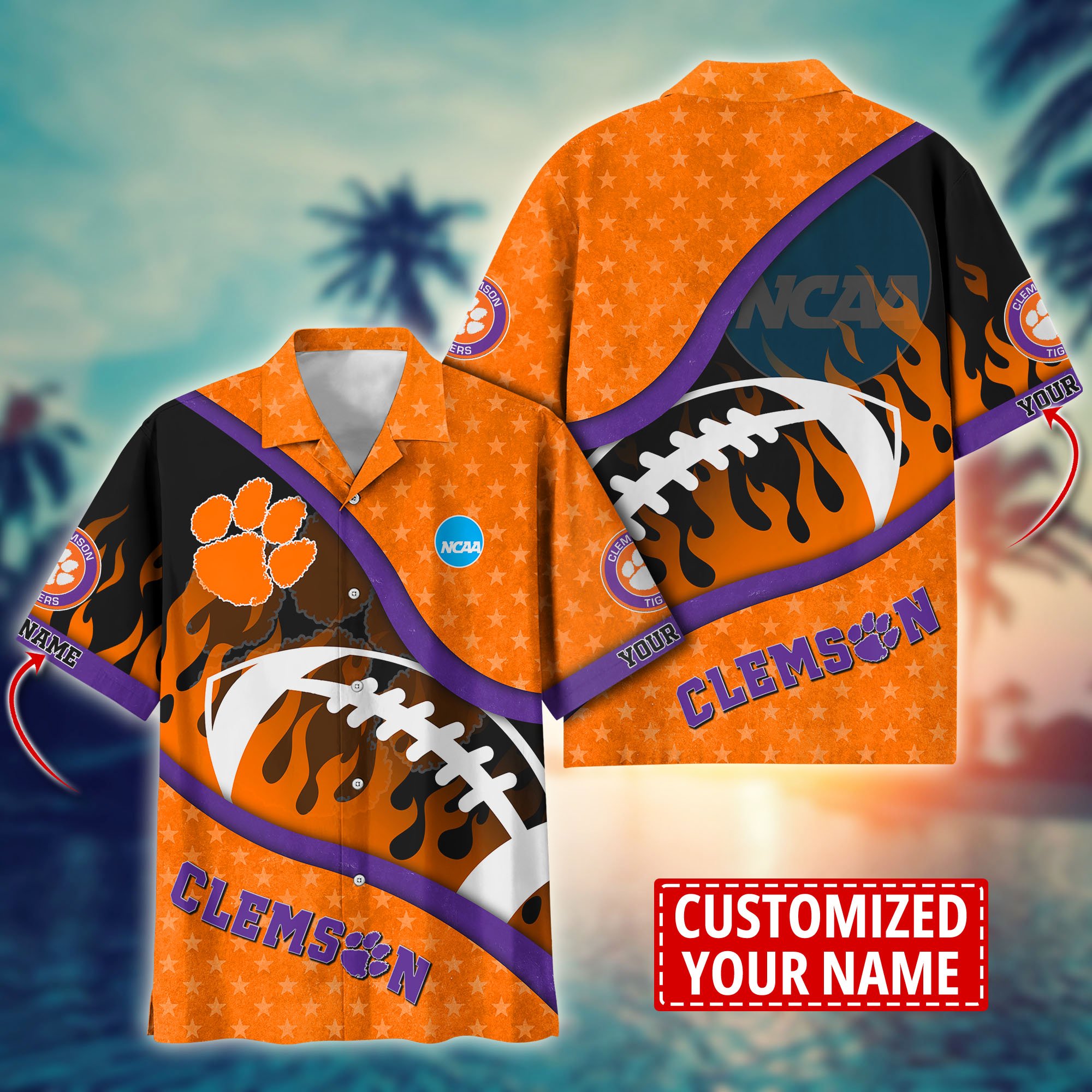 Clemson Tigers Custom Aloha Shirt Trending Summer. Gift For Fan H58111