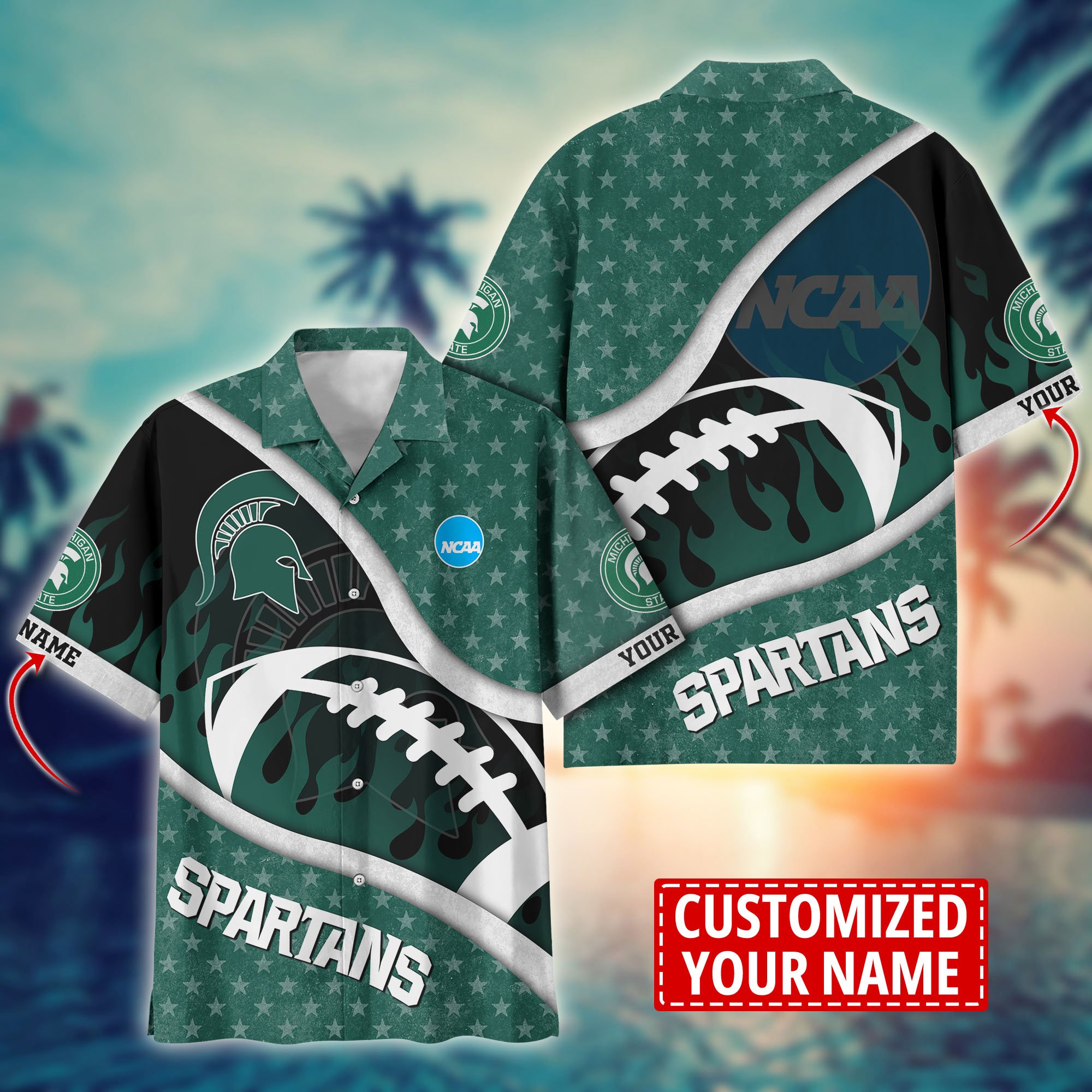 Michigan State Spartans Custom Aloha Shirt Trending Summer. Gift For Fan H58111