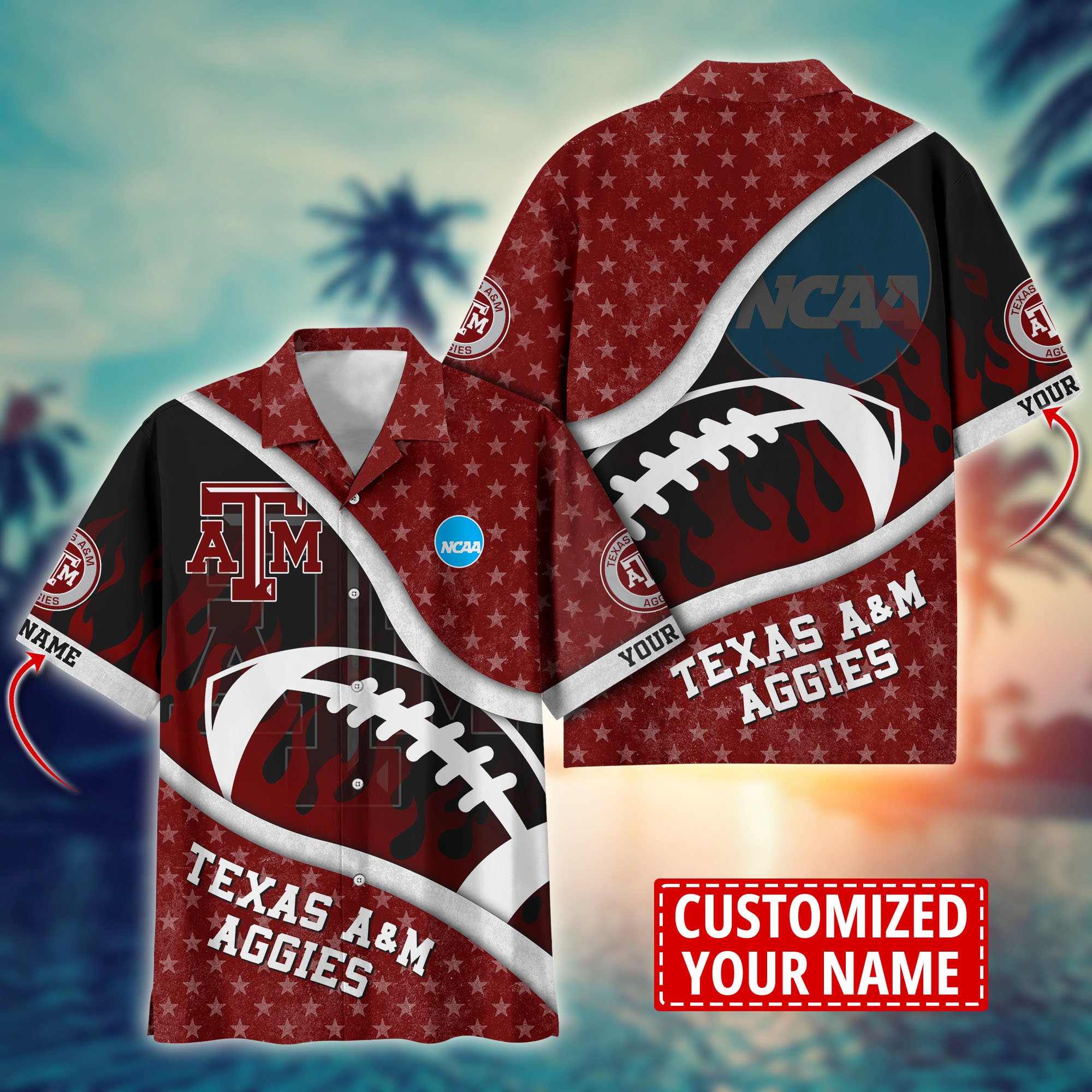 Texas A&M Aggies Custom Aloha Shirt Trending Summer. Gift For Fan H58111