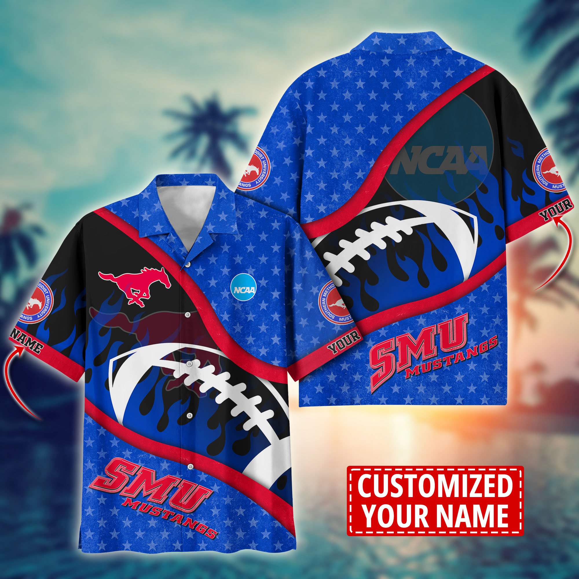 SMU Mustangs Custom Aloha Shirt Trending Summer. Gift For Fan H58111