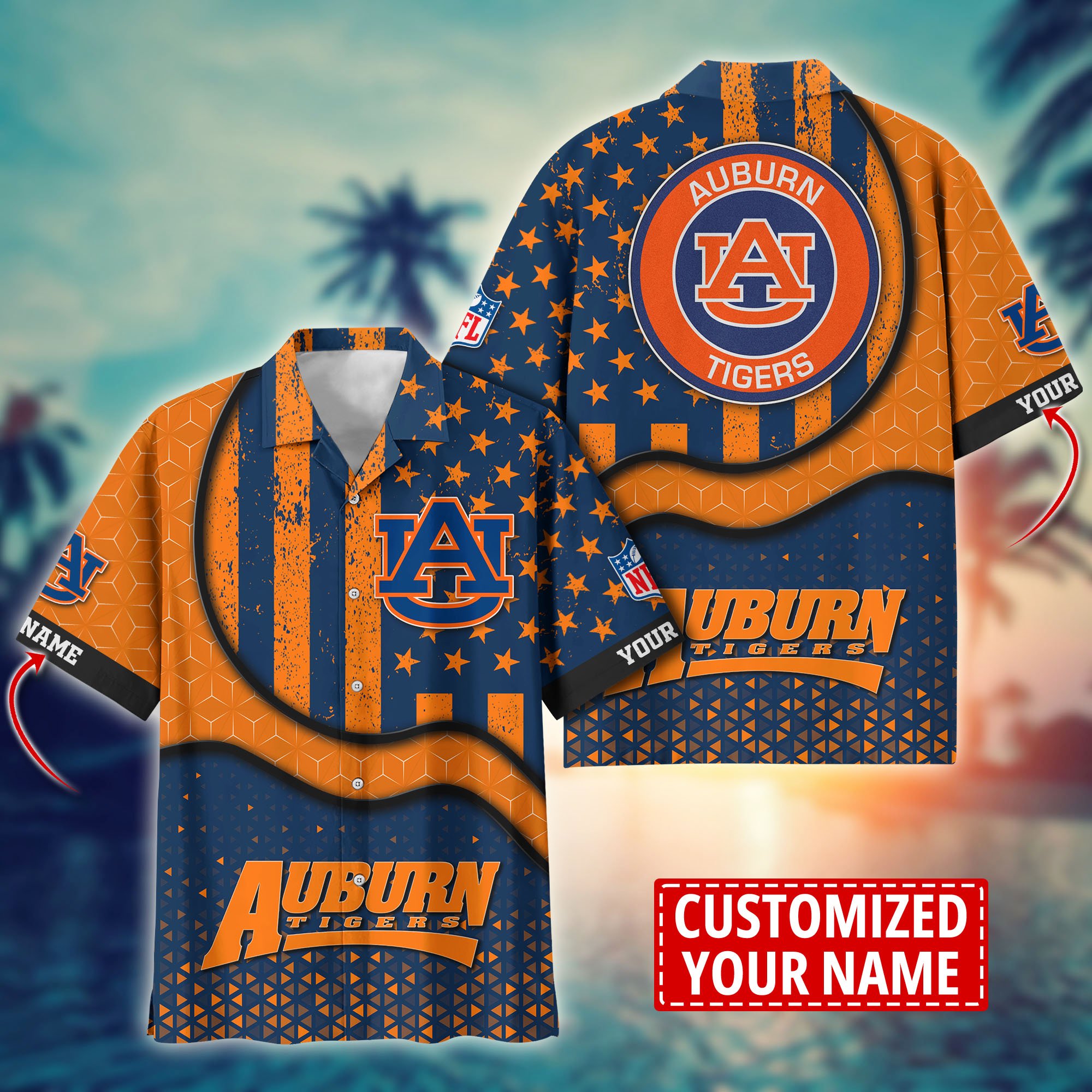 Auburn Tigers Aloha Shirt Trending Summer. Custom Summer Football Shirts H58141