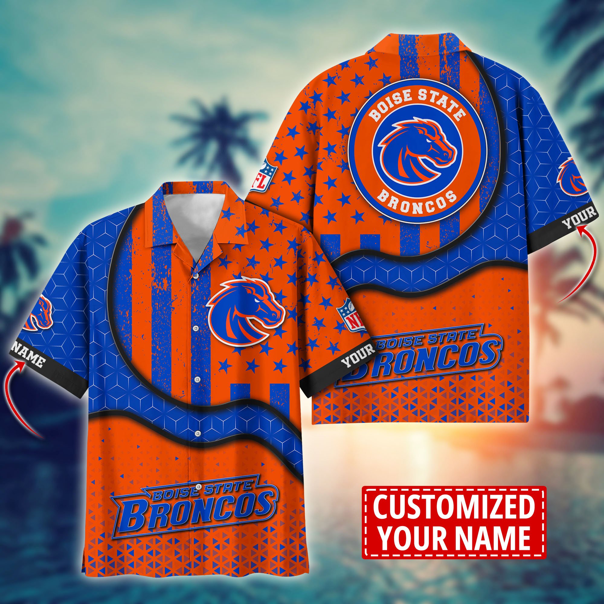 Boise State Broncos Aloha Shirt Trending Summer. Custom Summer Football Shirts H58141