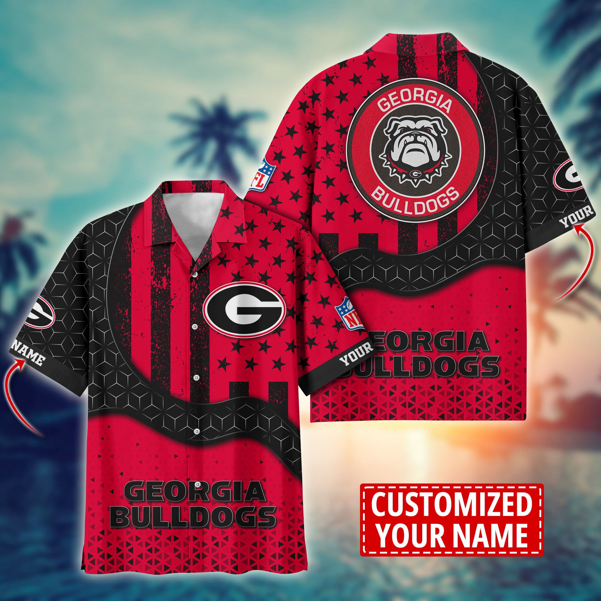 Georgia Bulldogs Aloha Shirt Trending Summer. Custom Summer Football Shirts H58141