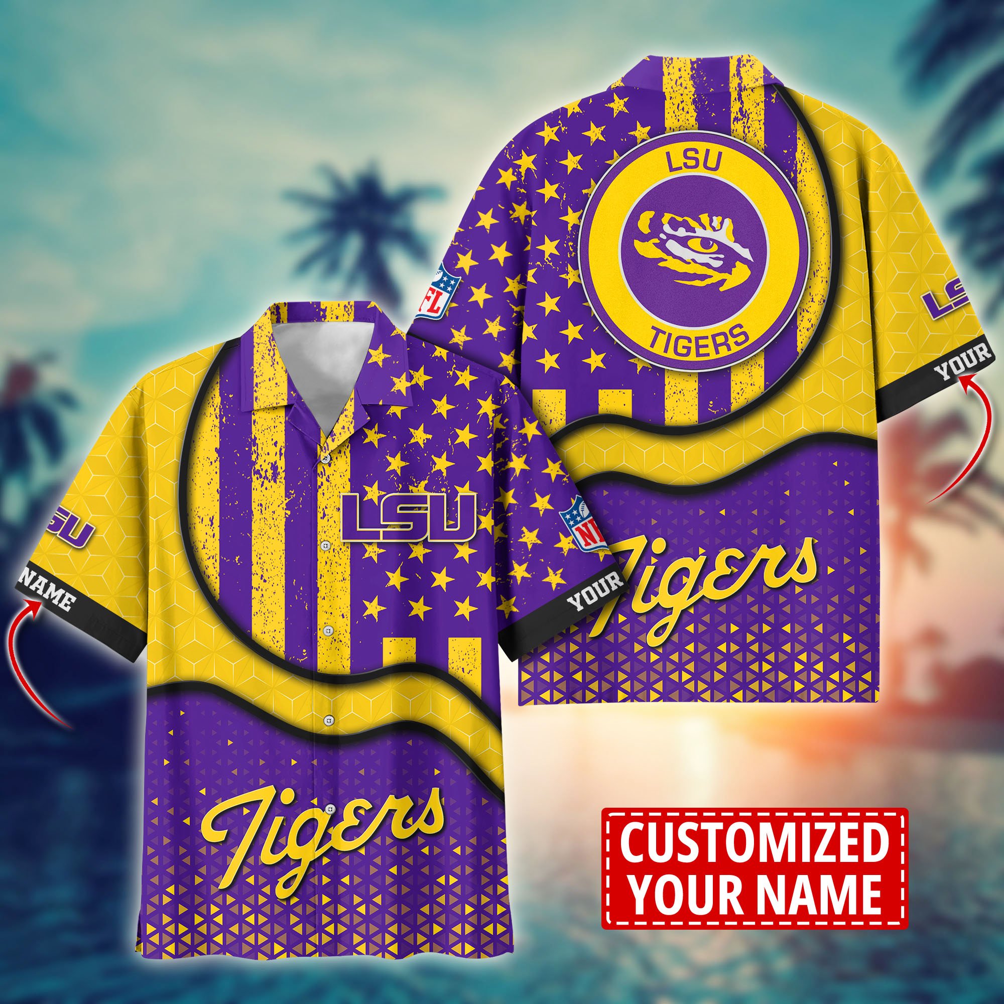 LSU TIGERS Aloha Shirt Trending Summer. Custom Summer Football Shirts H58141