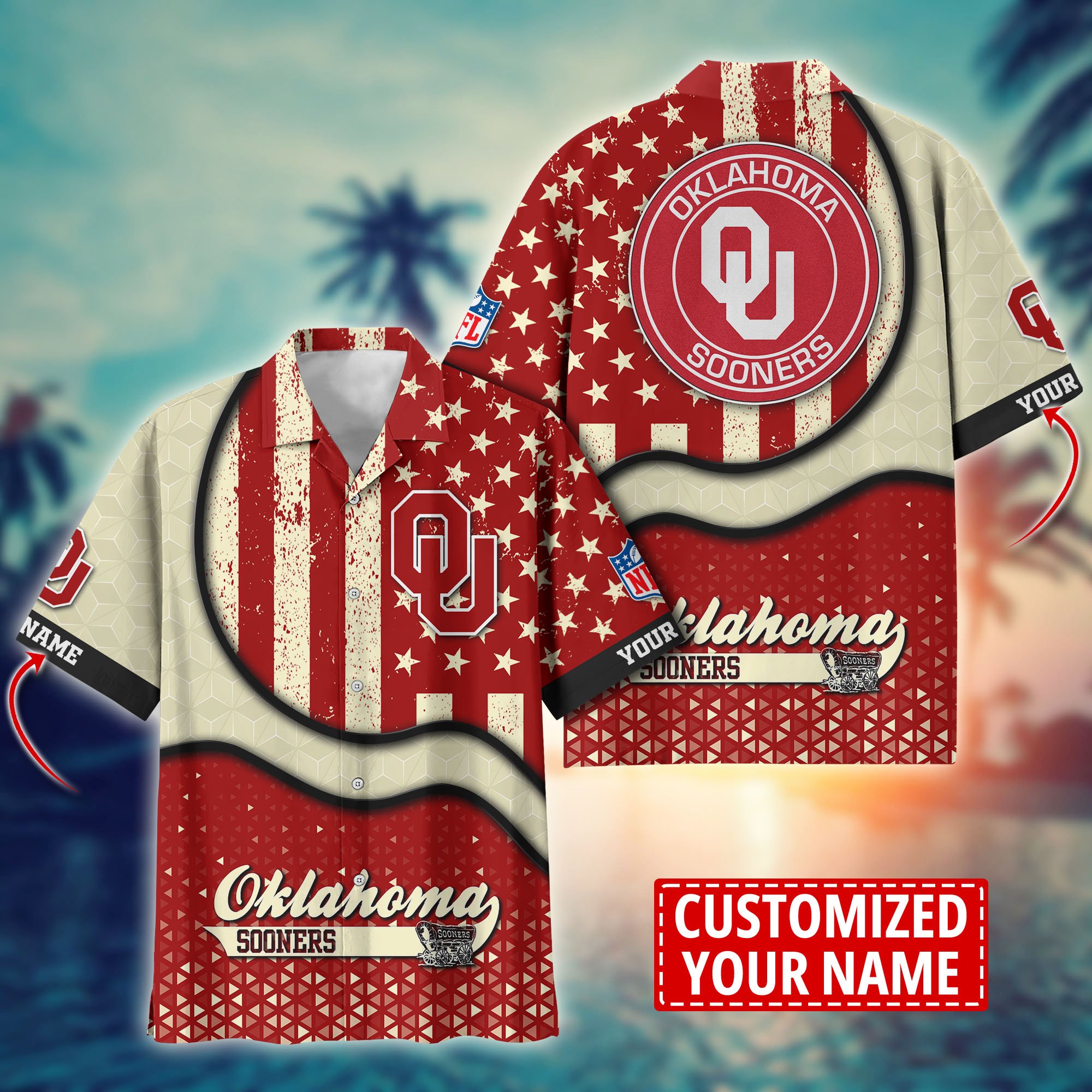 Oklahoma Sooners Aloha Shirt Trending Summer. Custom Summer Football Shirts H58141