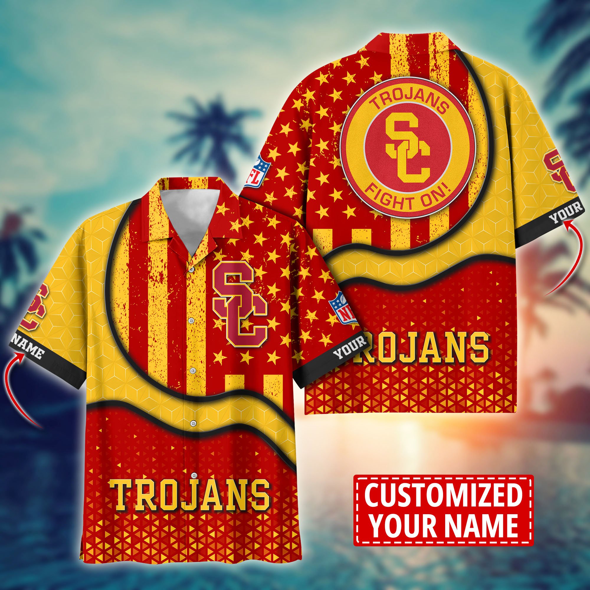 USC Trojans Aloha Shirt Trending Summer. Custom Summer Football Shirts H58141