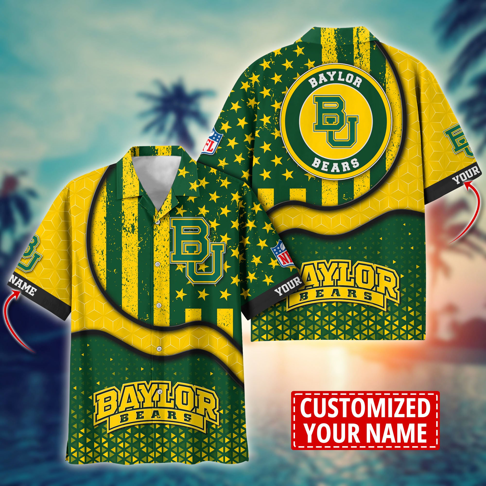 Baylor Bears Aloha Shirt Trending Summer. Custom Summer Football Shirts H58141