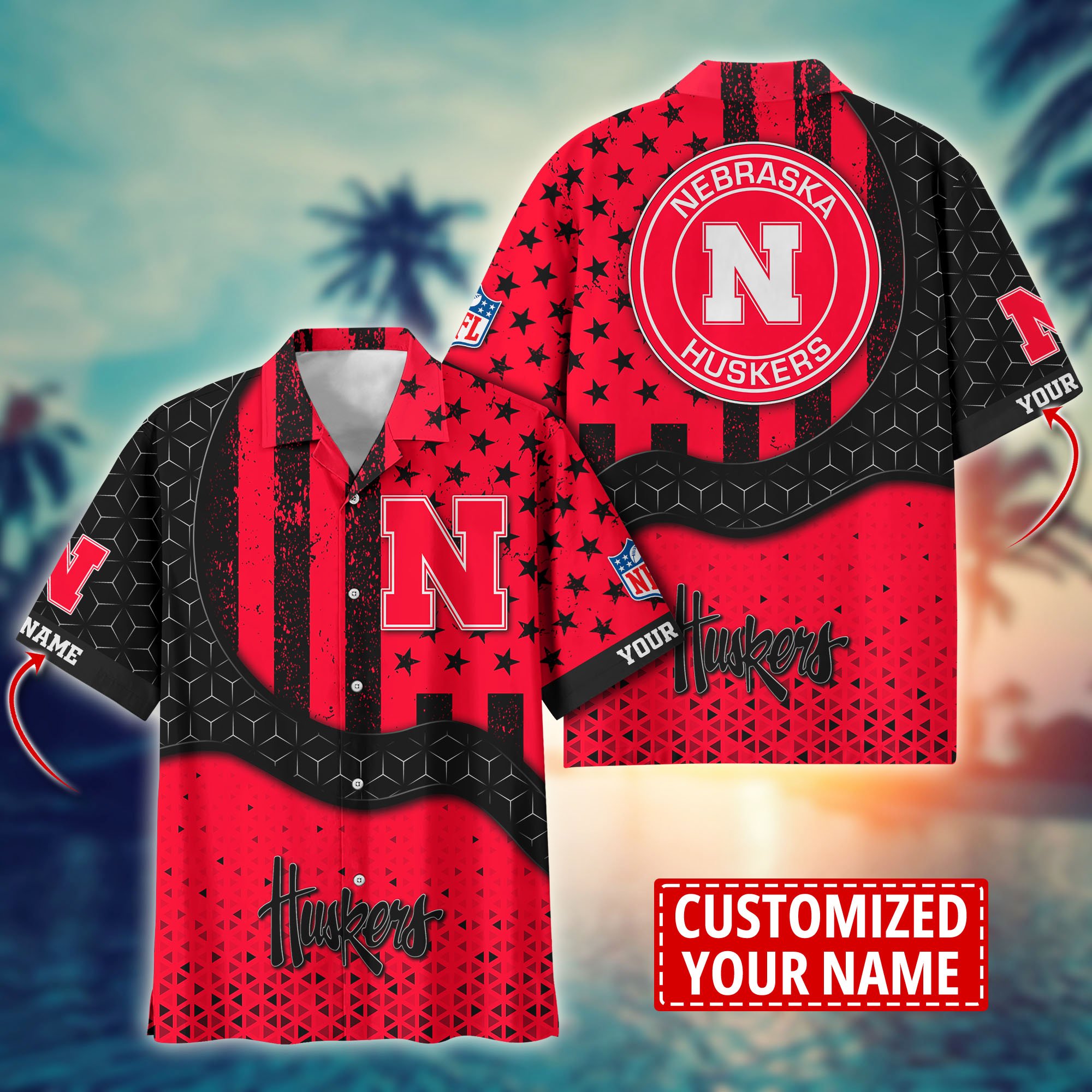 Nebraska Cornhuskers Aloha Shirt Trending Summer. Custom Summer Football Shirts H58141