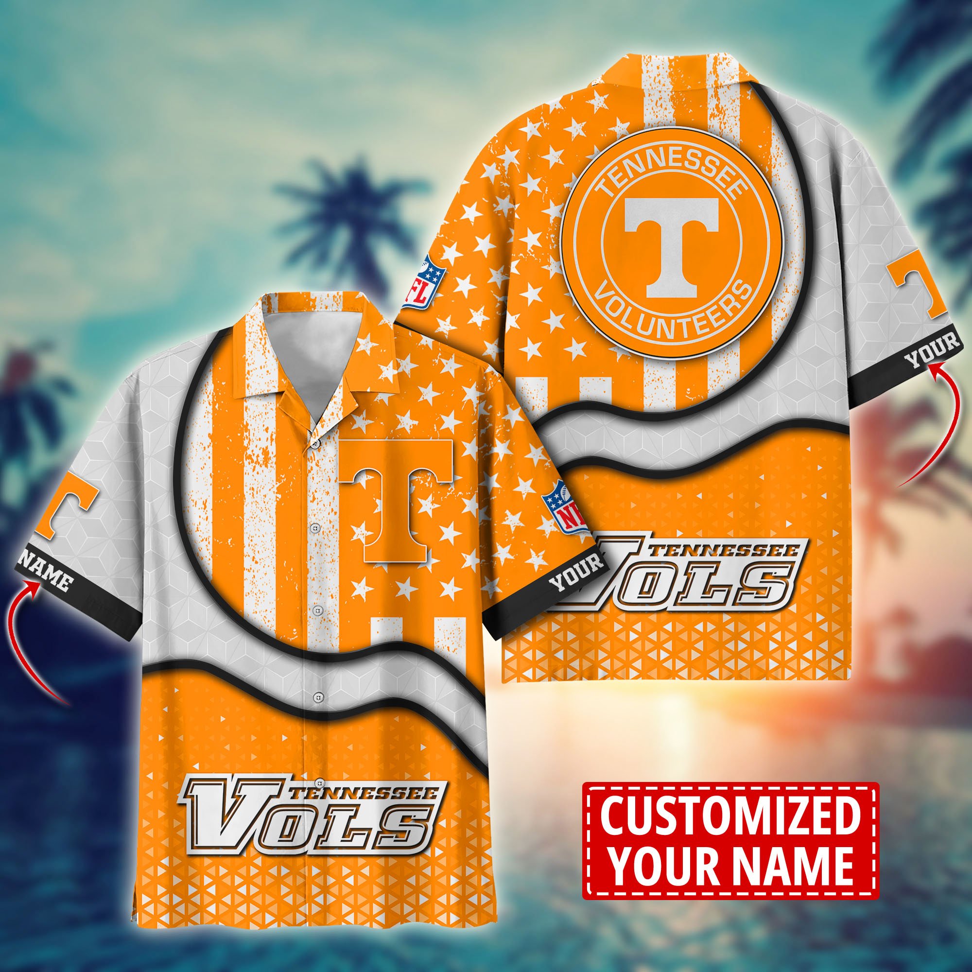 Tennessee Volunteers Aloha Shirt Trending Summer. Custom Summer Football Shirts H58141