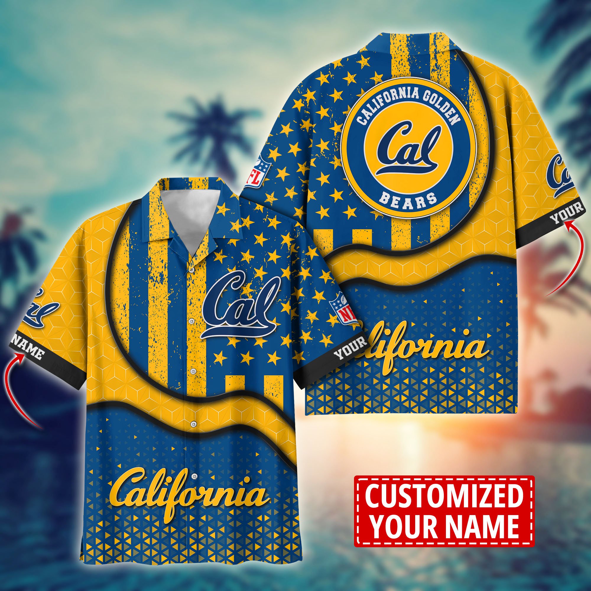 California Golden Bears Aloha Shirt Trending Summer. Custom Summer Football Shirts H58141