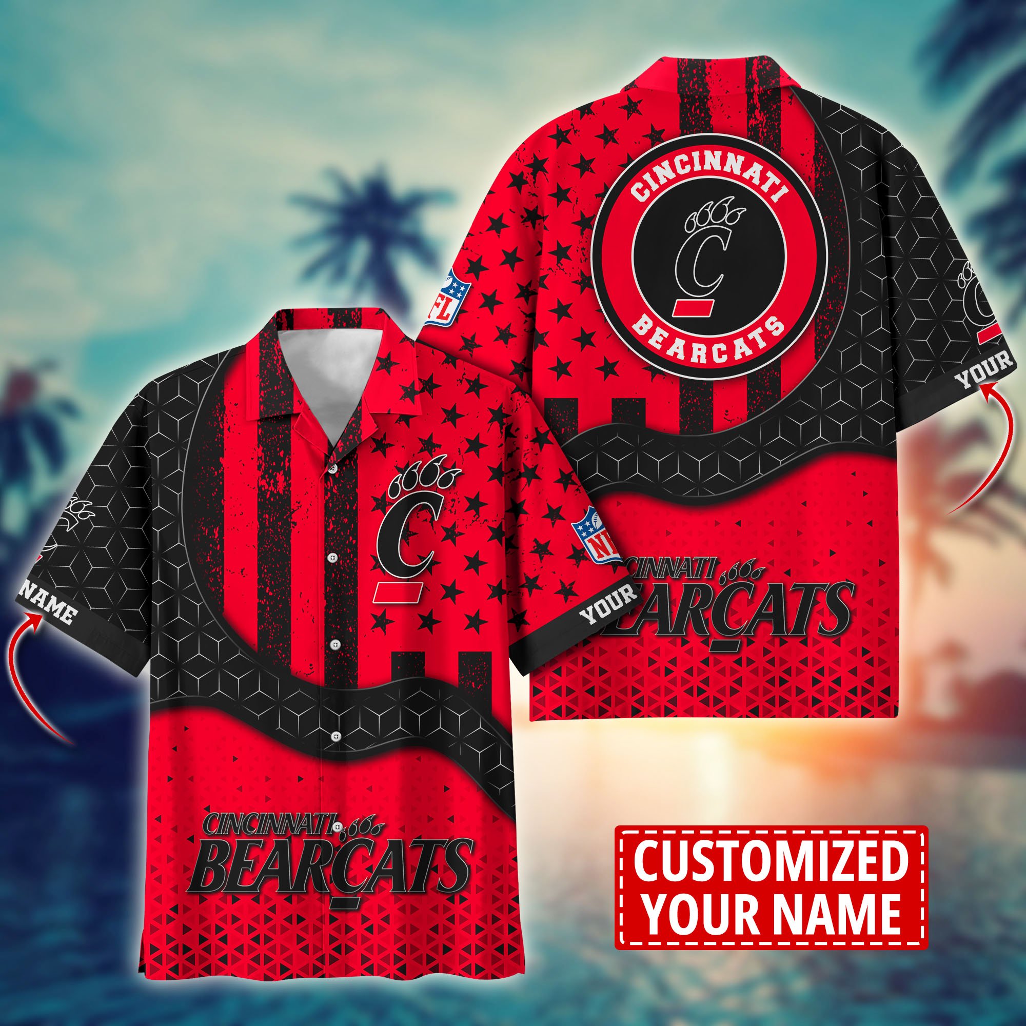 Cincinnati Bearcats Aloha Shirt Trending Summer. Custom Summer Football Shirts H58141