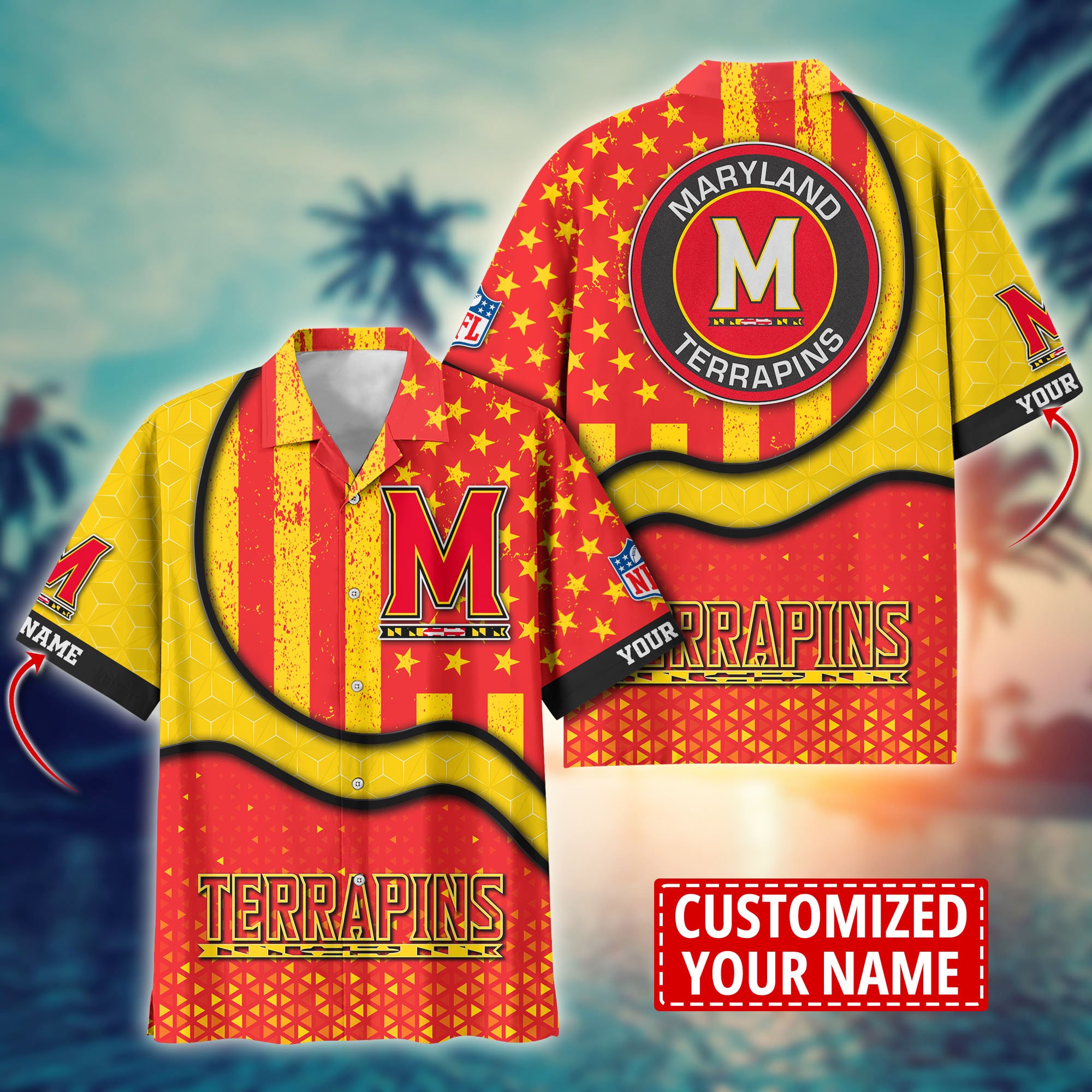 Maryland Terrapins Aloha Shirt Trending Summer. Custom Summer Football Shirts H58141