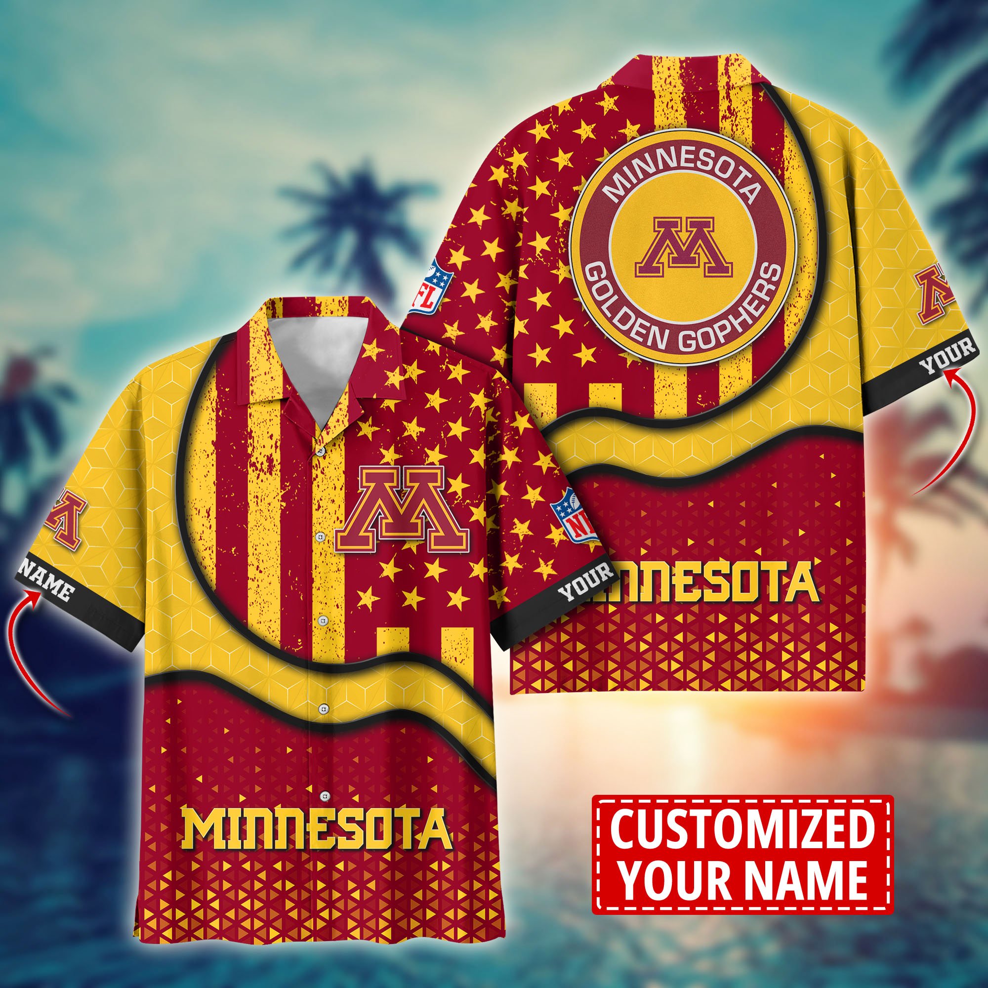 Minnesota Golden Gophers Aloha Shirt Trending Summer. Custom Summer Football Shirts H58141