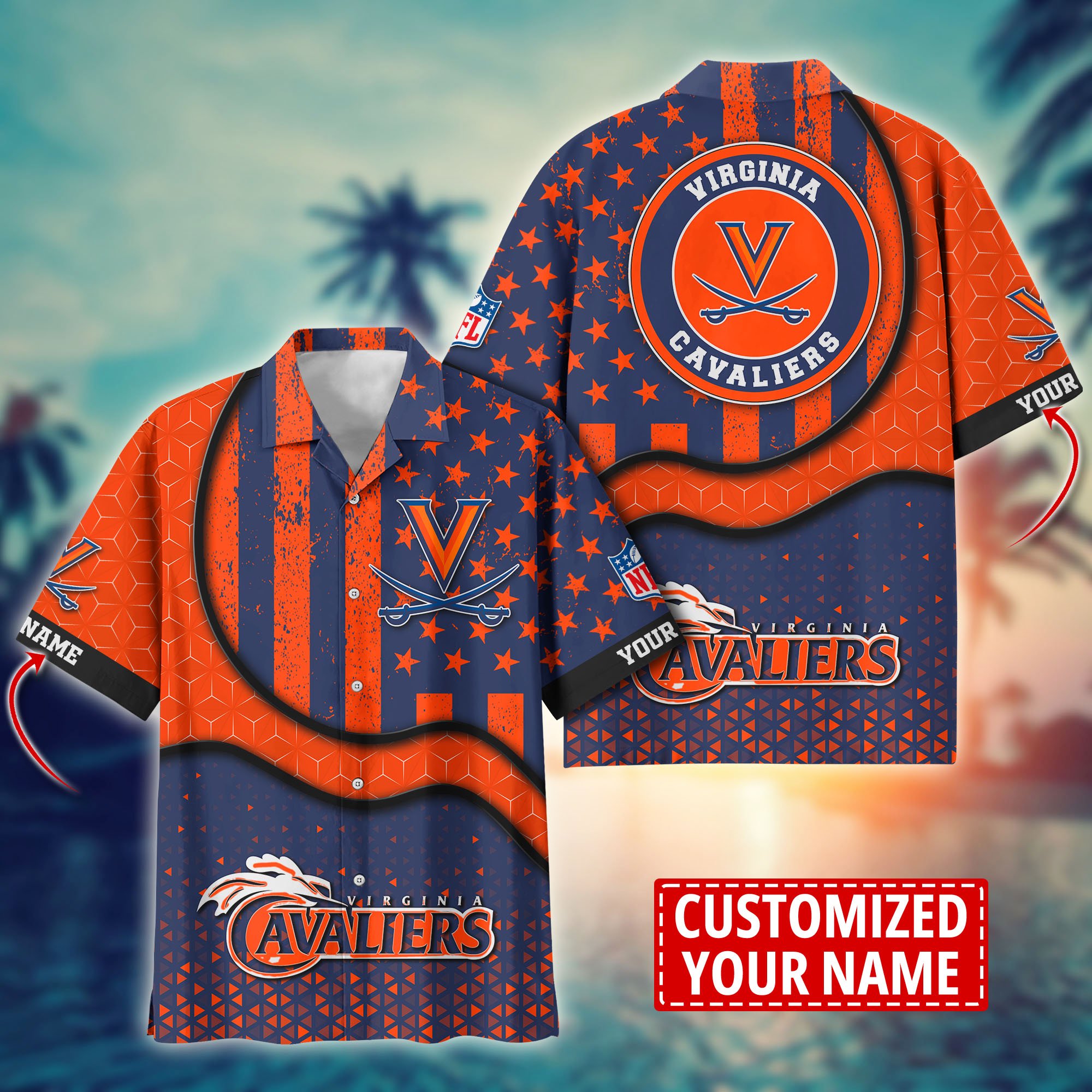 Virginia Cavaliers Aloha Shirt Trending Summer. Custom Summer Football Shirts H58141