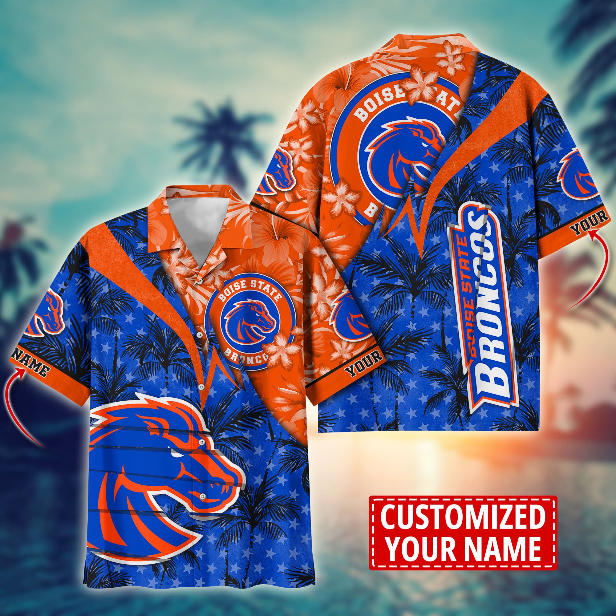 Boise State Broncos Aloha Shirt Trending Summer. Custom Summer Football Shirts H58195