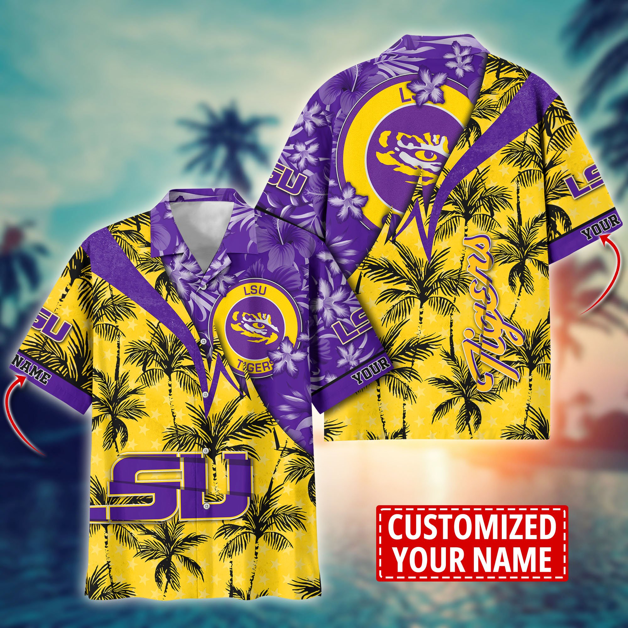 LSU TIGERS Aloha Shirt Trending Summer. Custom Summer Football Shirts H58195