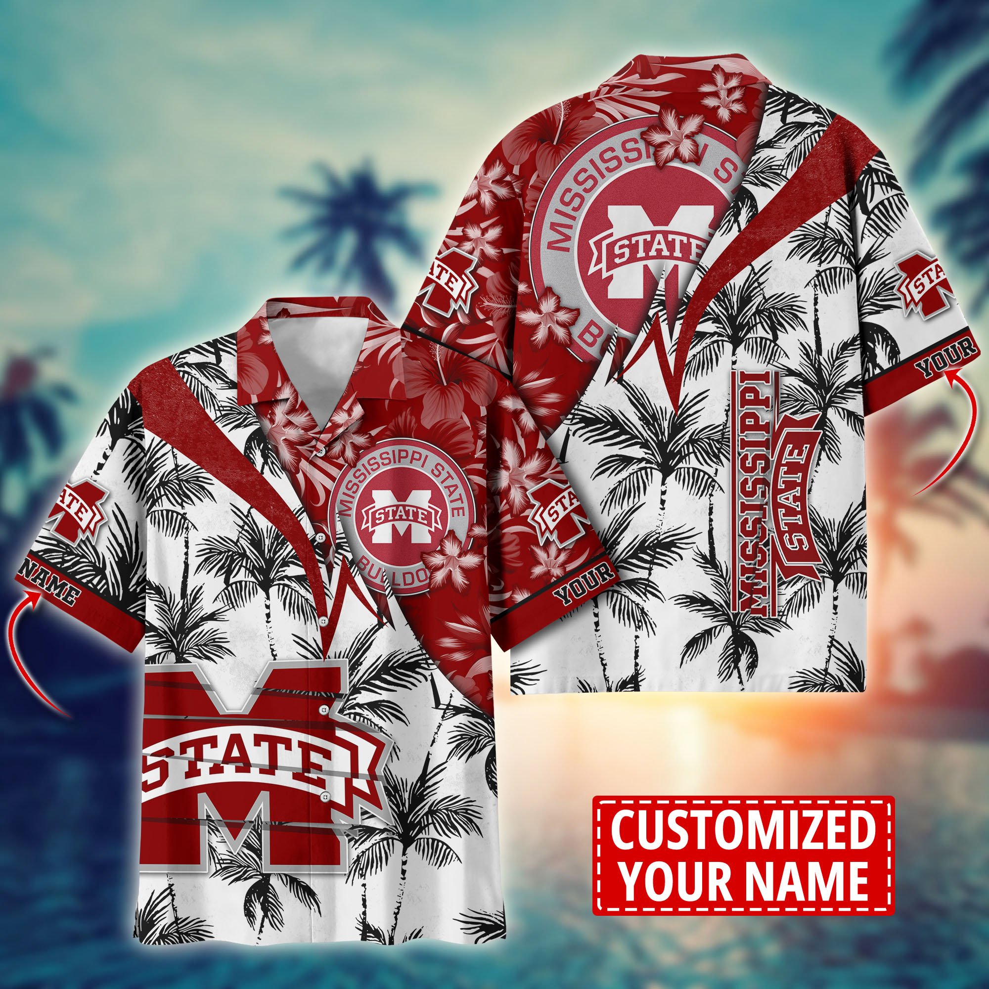 Mississippi State Bulldogs Aloha Shirt Trending Summer. Custom Summer Football Shirts H58195