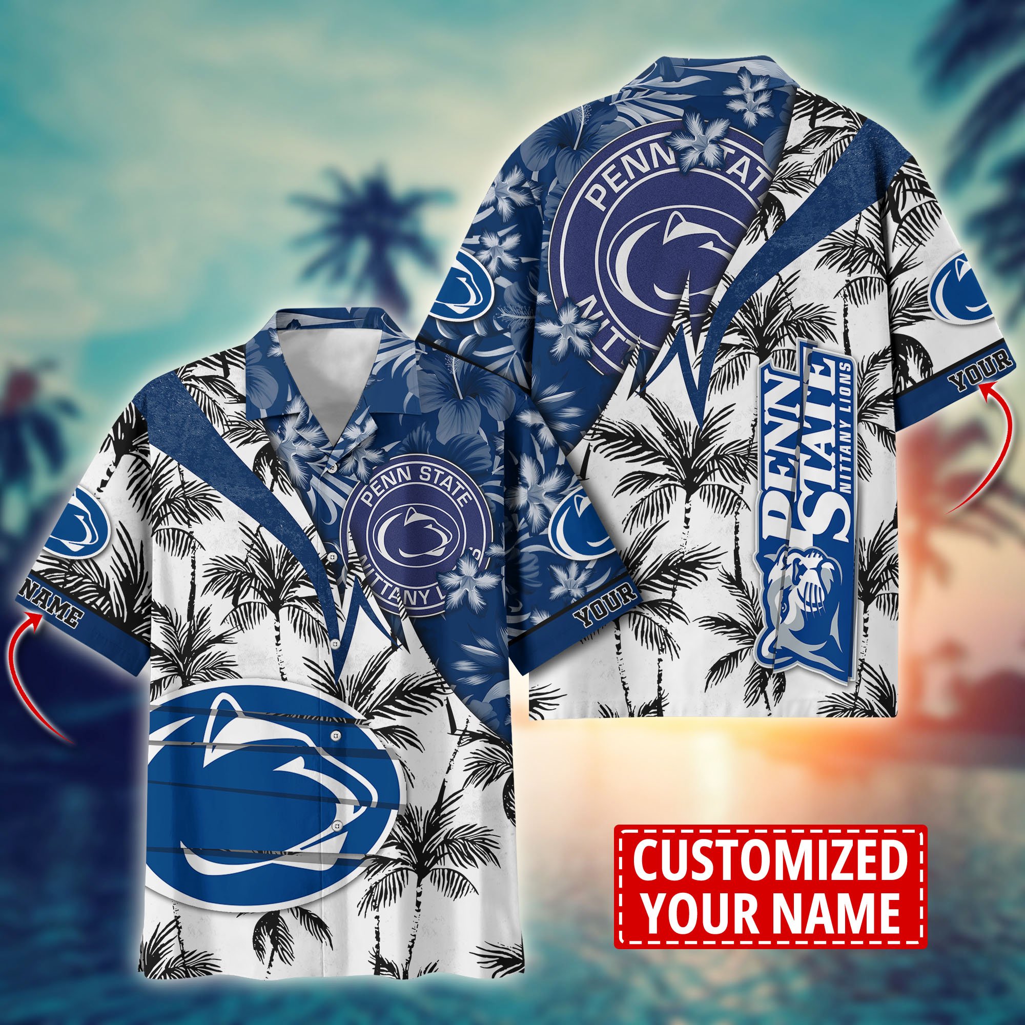 Penn State Nittany Lions Aloha Shirt Trending Summer. Custom Summer Football Shirts H58195