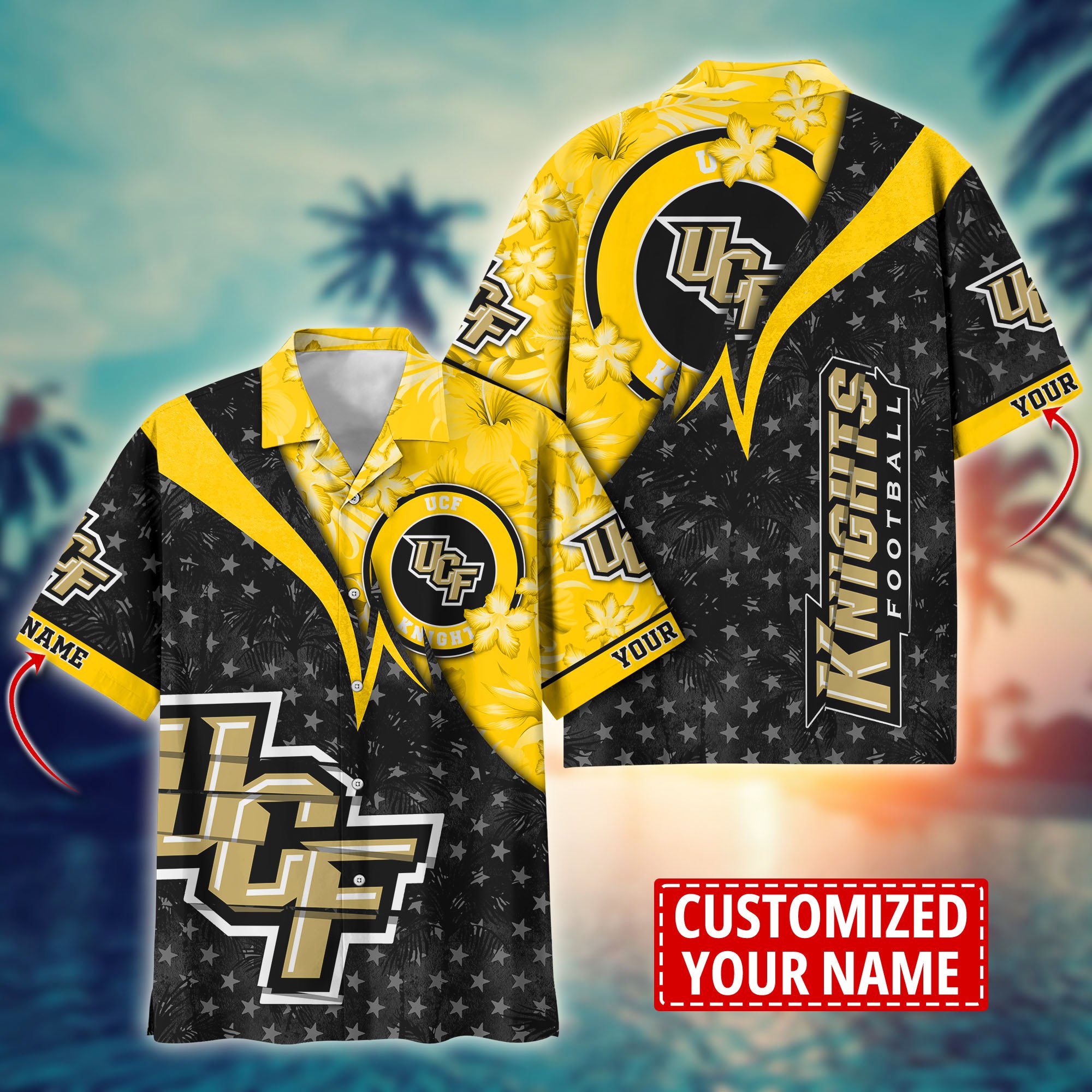 UCF Knights Aloha Shirt Trending Summer. Custom Summer Football Shirts H58195