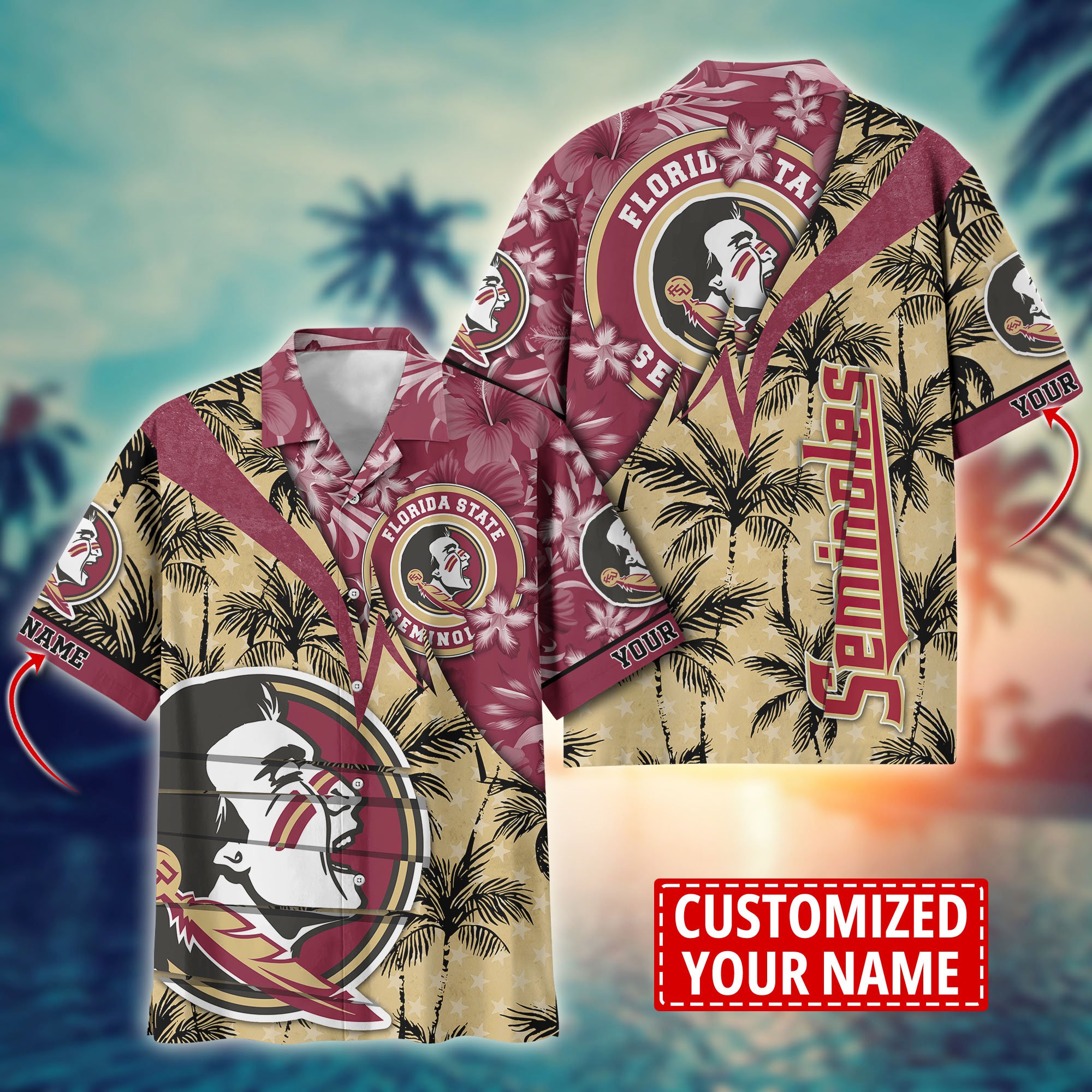 Florida State Seminoles Aloha Shirt Trending Summer. Custom Summer Football Shirts H58195