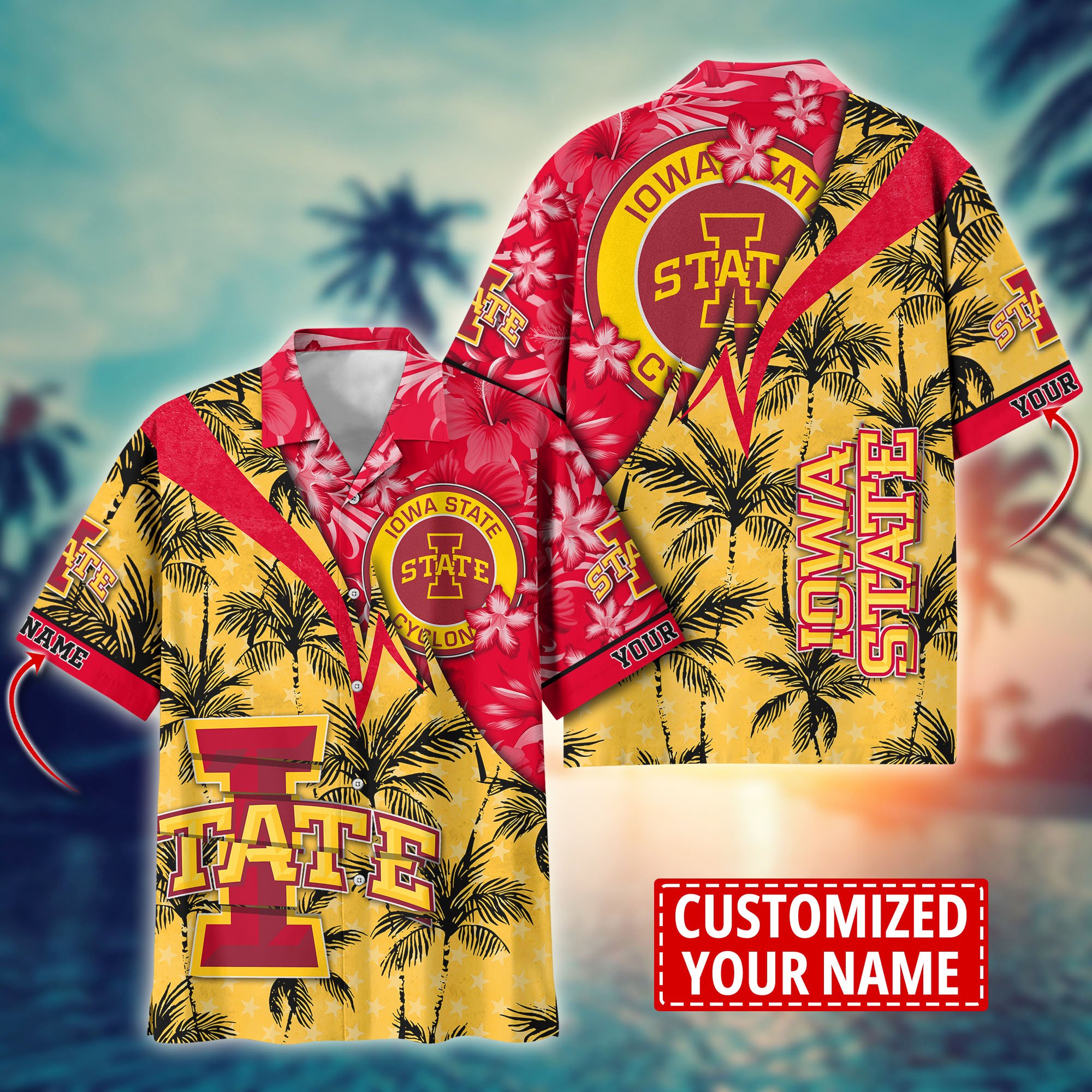 Iowa State Cyclones Aloha Shirt Trending Summer. Custom Summer Football Shirts H58195