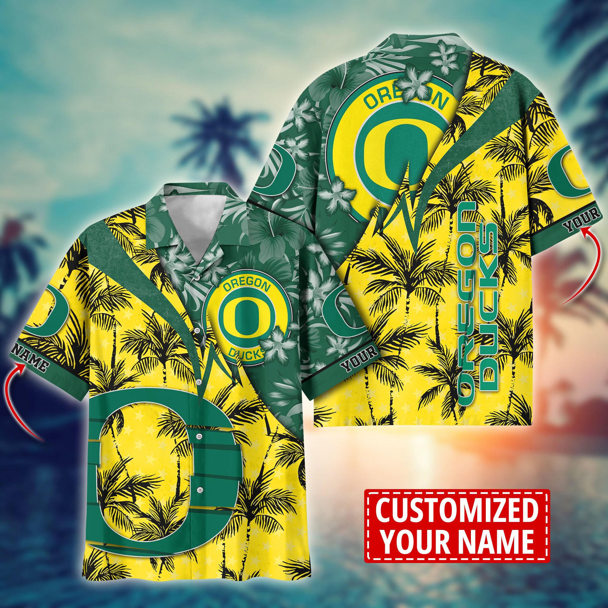 Oregon Ducks Aloha Shirt Trending Summer. Custom Summer Football Shirts H58195