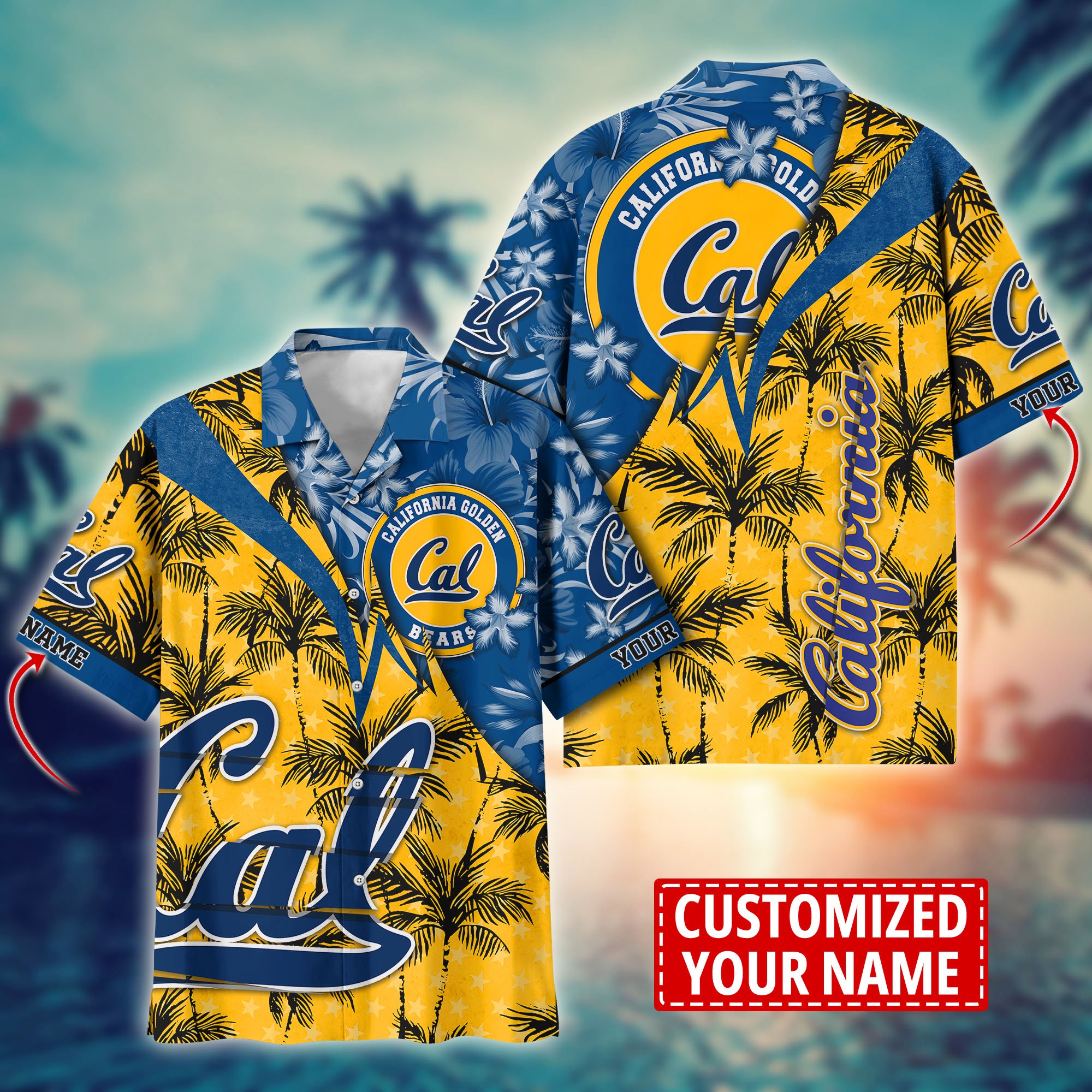 California Golden Bears Aloha Shirt Trending Summer. Custom Summer Football Shirts H58195