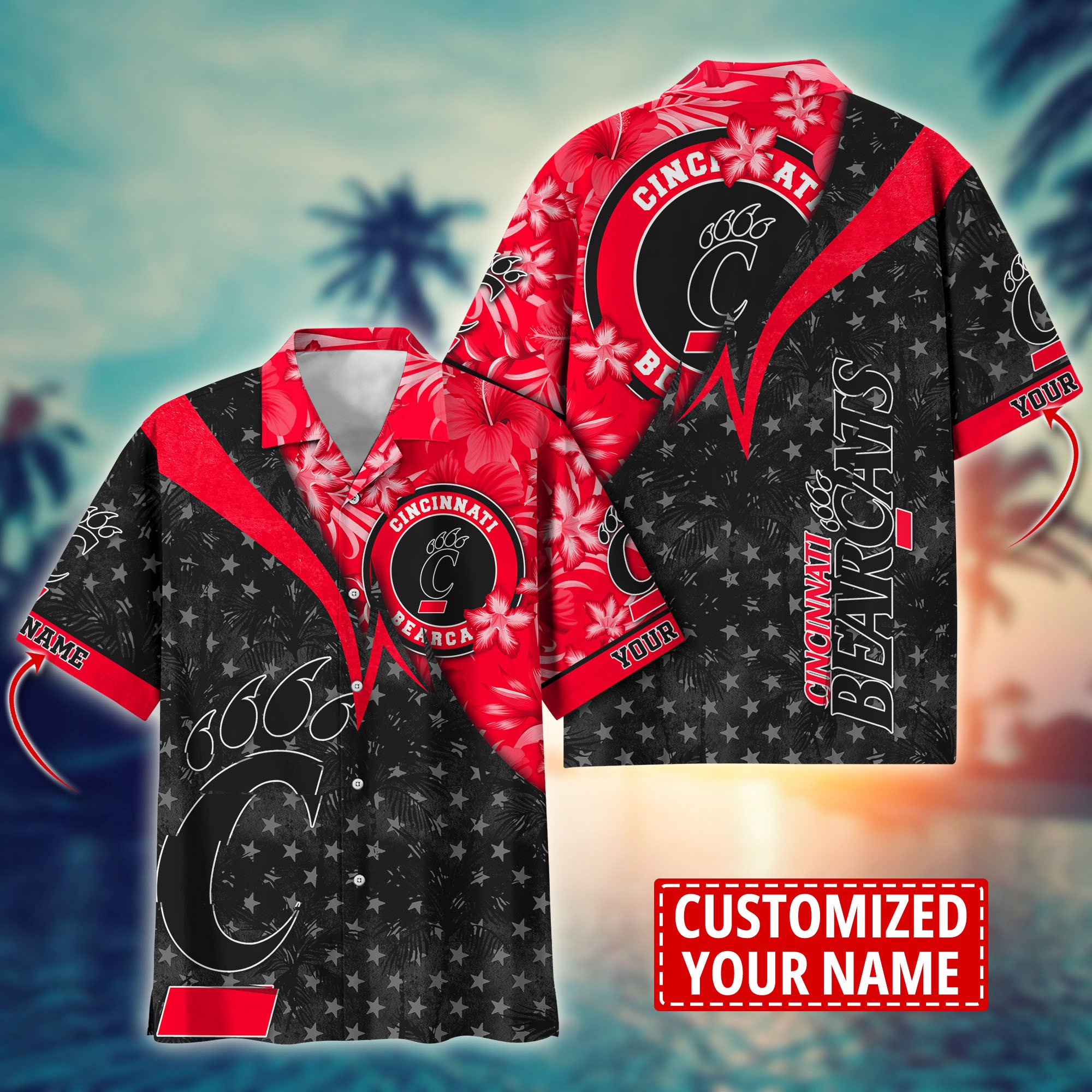 Cincinnati Bearcats Aloha Shirt Trending Summer. Custom Summer Football Shirts H58195