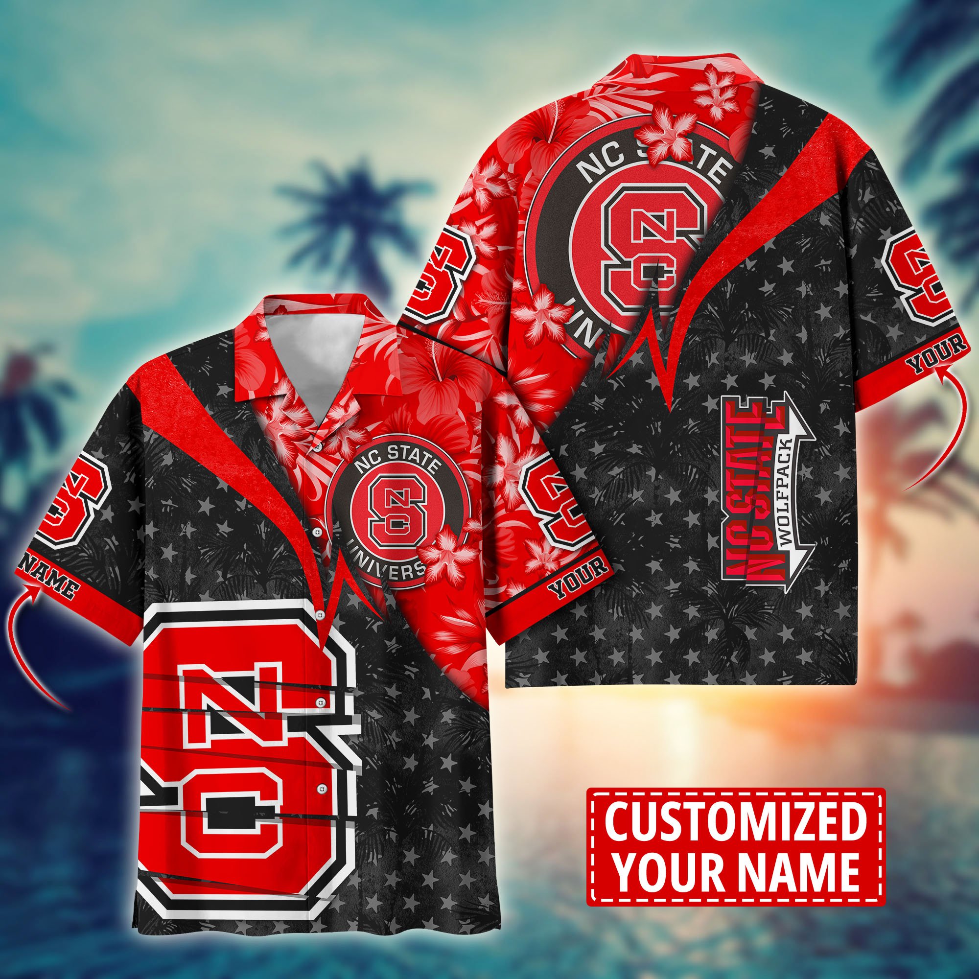 NC State Wolfpack Aloha Shirt Trending Summer. Custom Summer Football Shirts H58195