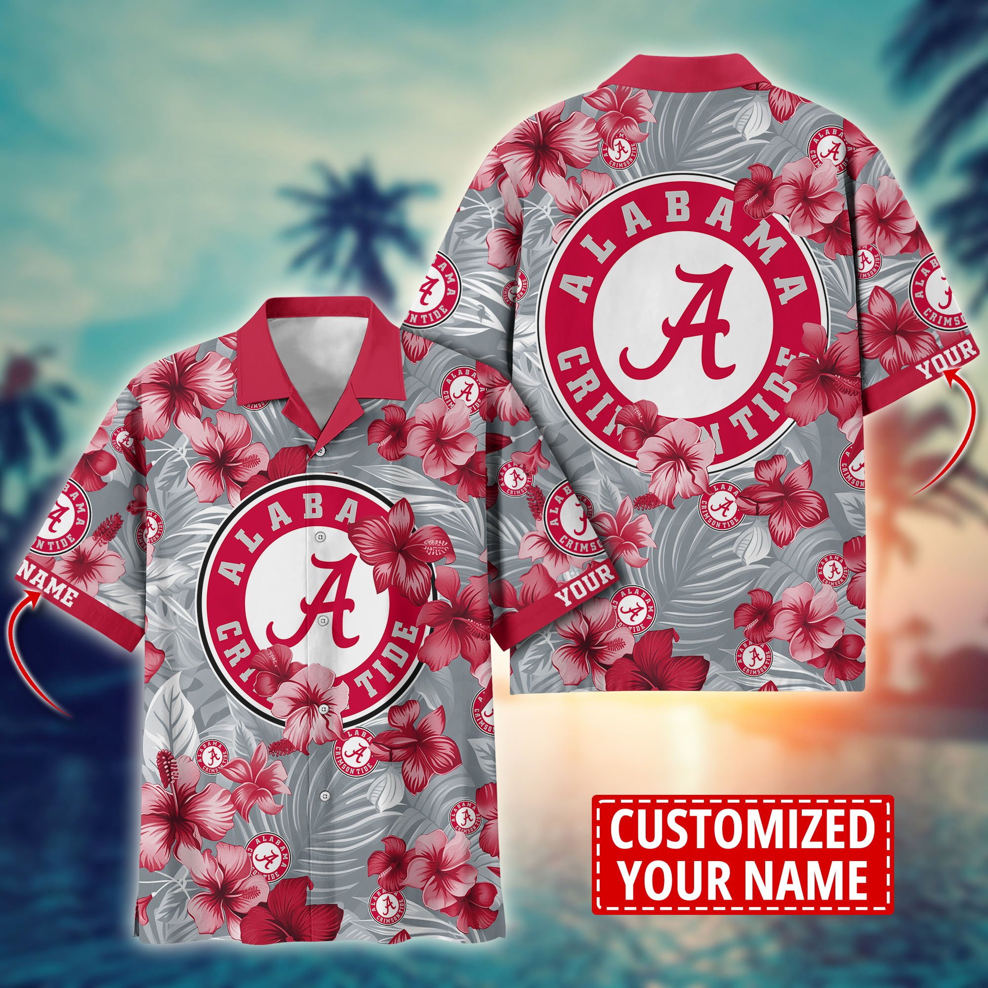 Alabama Crimson Tide Custom Aloha Shirt Trending Summer. Gift For Fan H58274