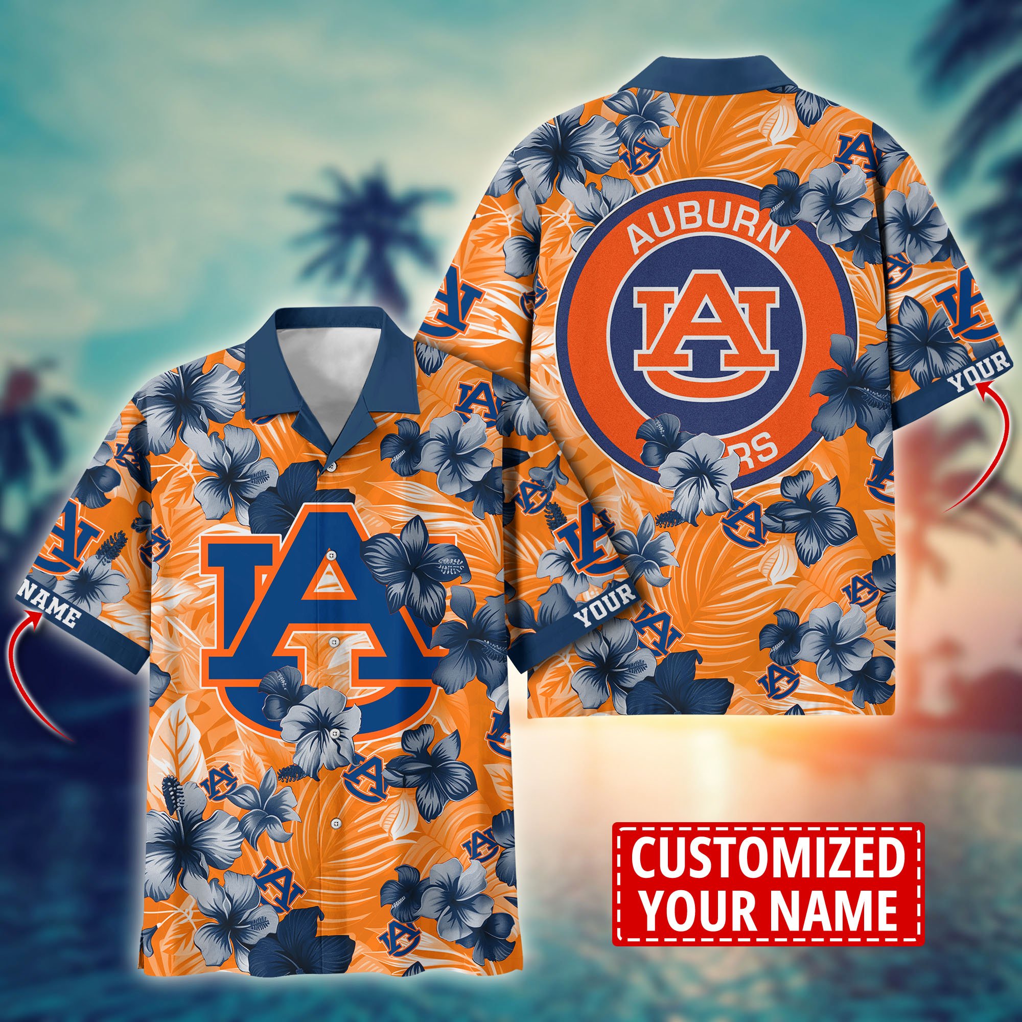 Auburn Tigers Custom Aloha Shirt Trending Summer. Gift For Fan H58274