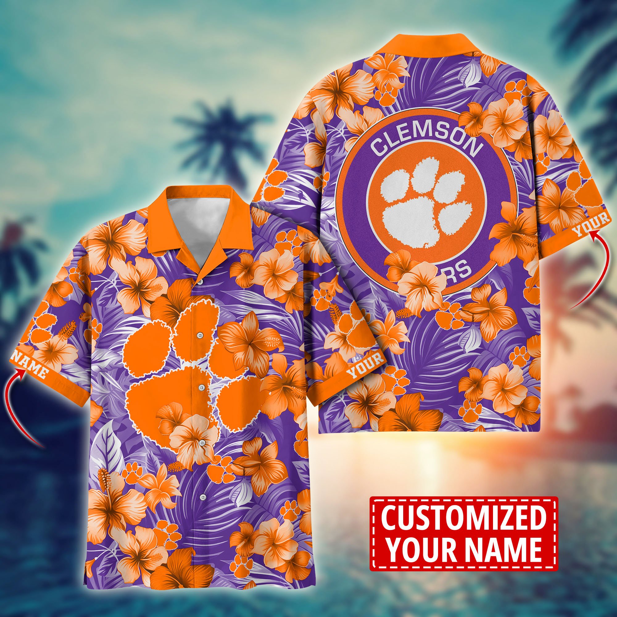 Clemson Tigers Custom Aloha Shirt Trending Summer. Gift For Fan H58274