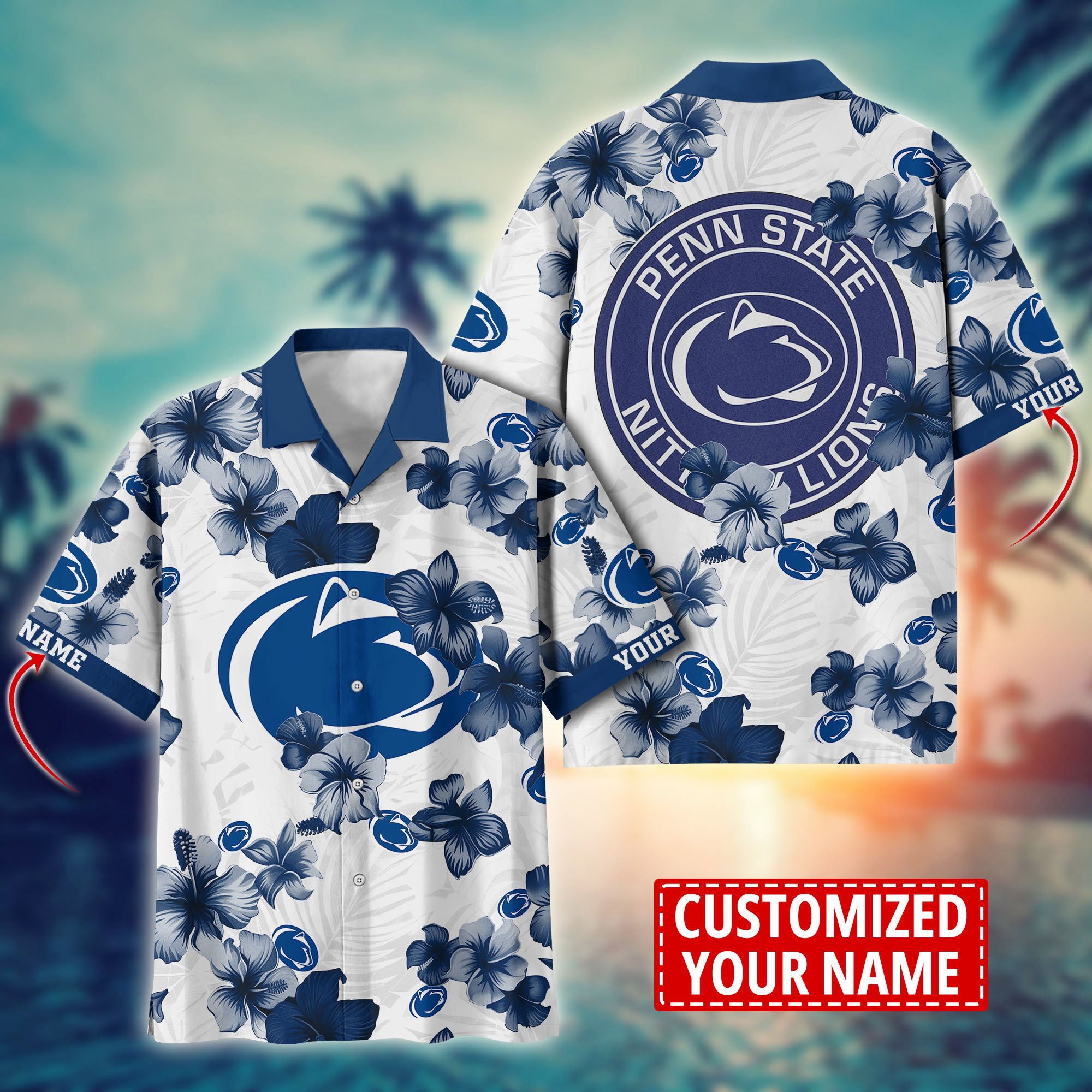 Penn State Nittany Lions Custom Aloha Shirt Trending Summer. Gift For Fan H58274