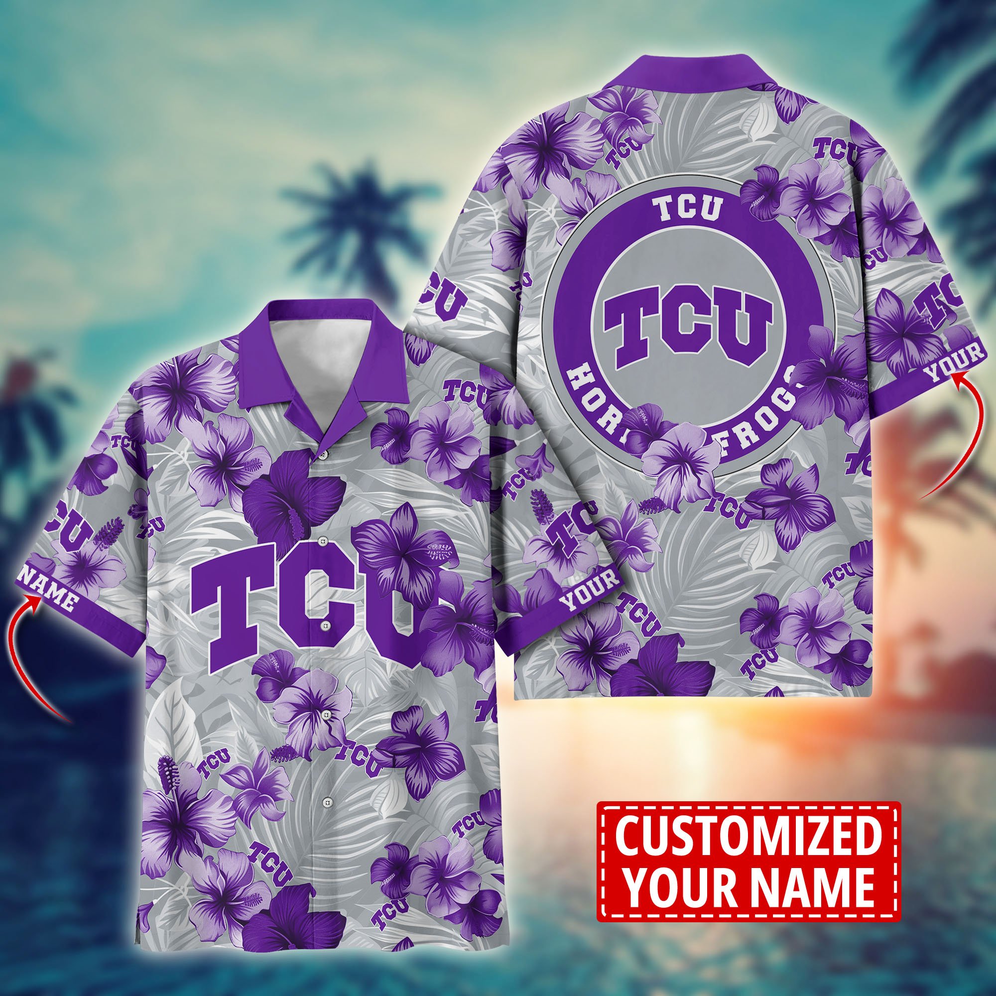 TCU Horned Frogs Custom Aloha Shirt Trending Summer. Gift For Fan H58274