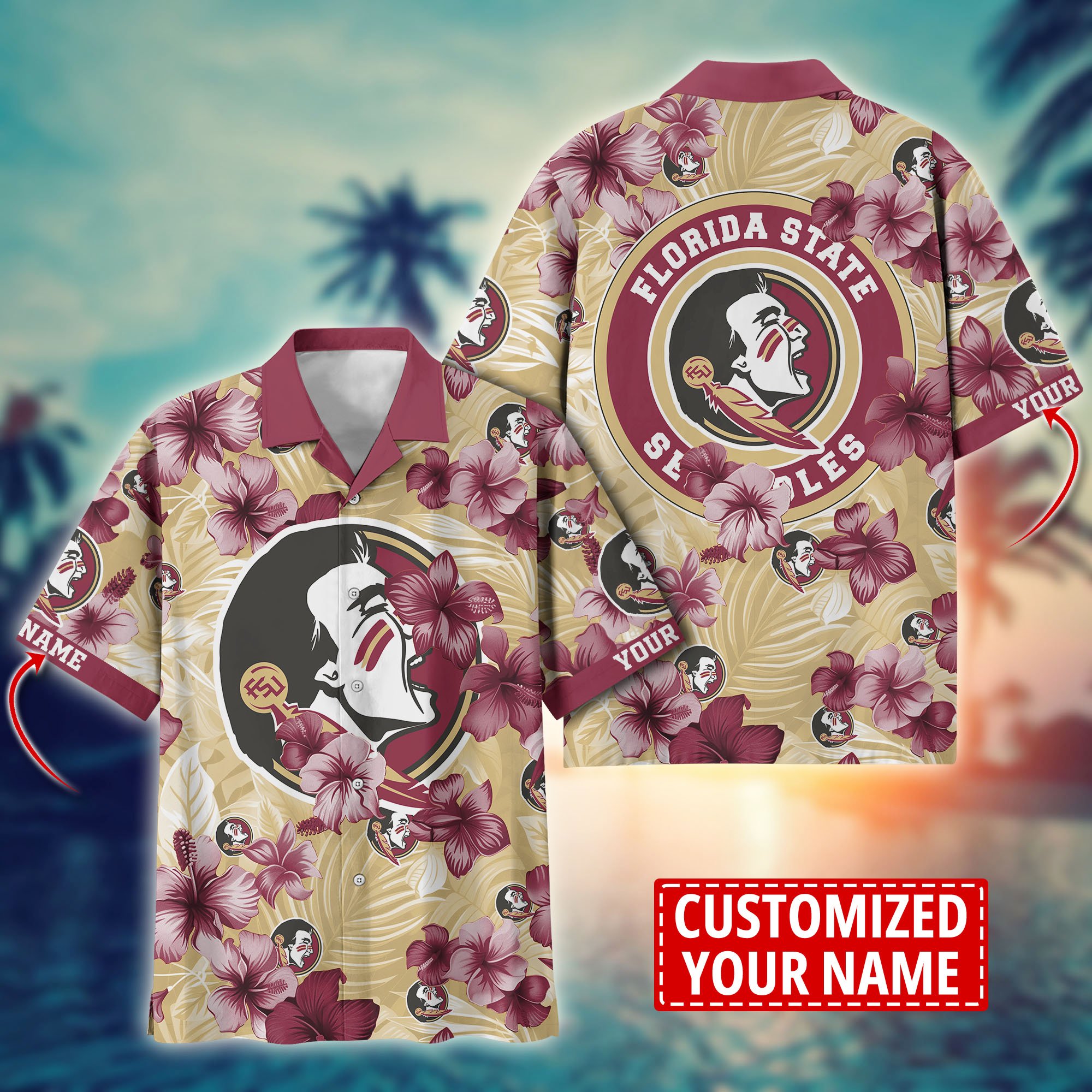 Florida State Seminoles Custom Aloha Shirt Trending Summer. Gift For Fan H58274