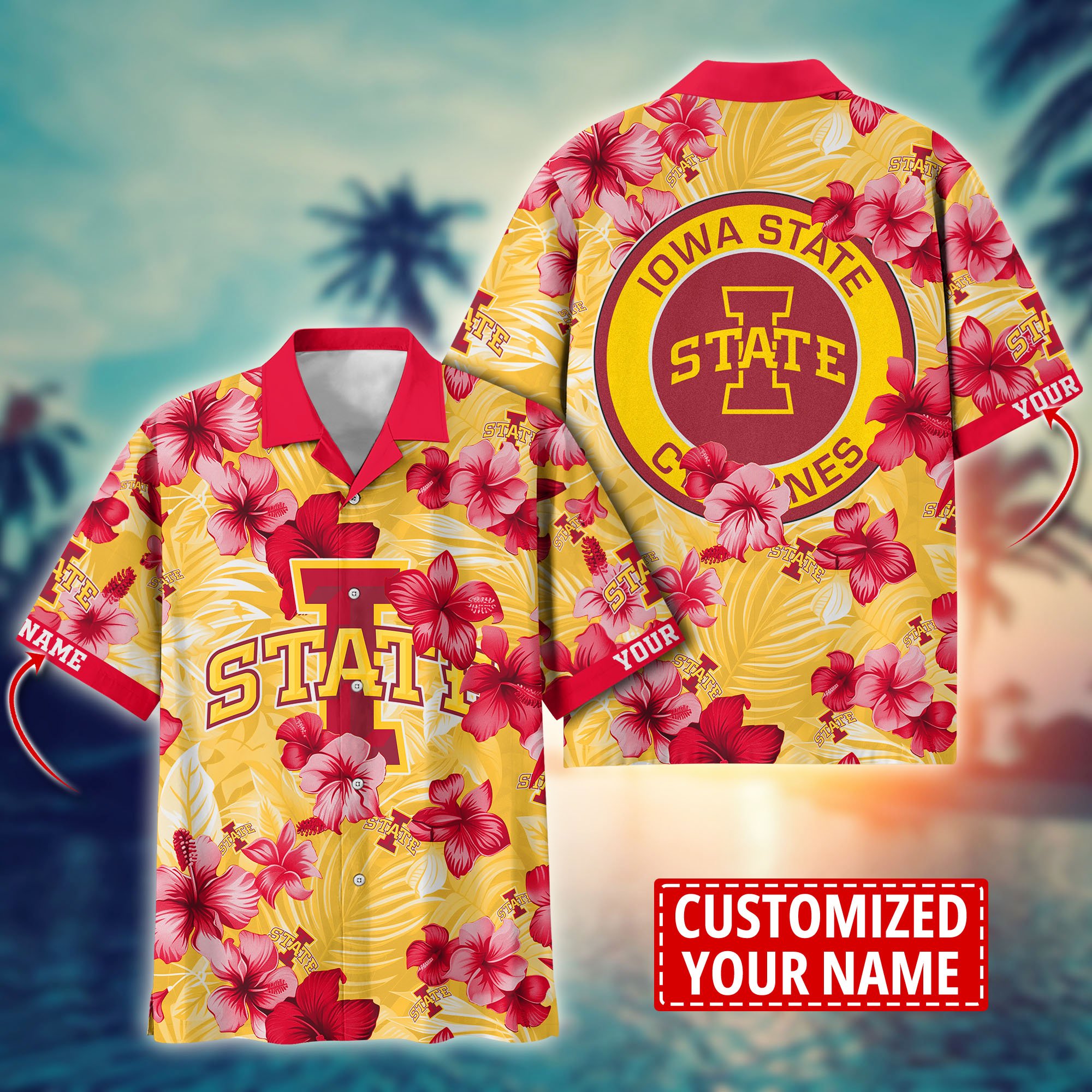 Iowa State Cyclones Custom Aloha Shirt Trending Summer. Gift For Fan H58274