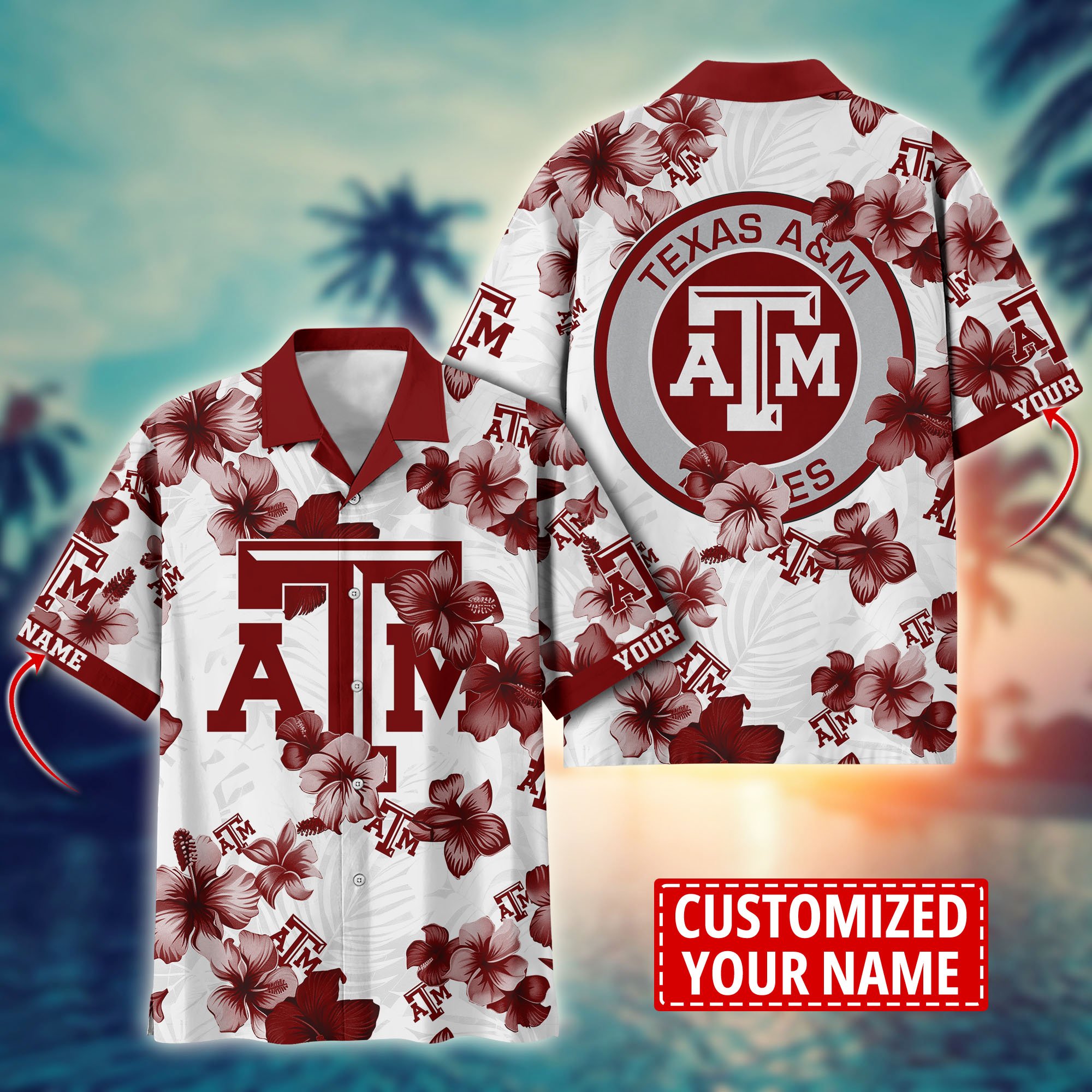 Texas A&M Aggies Custom Aloha Shirt Trending Summer. Gift For Fan H58274