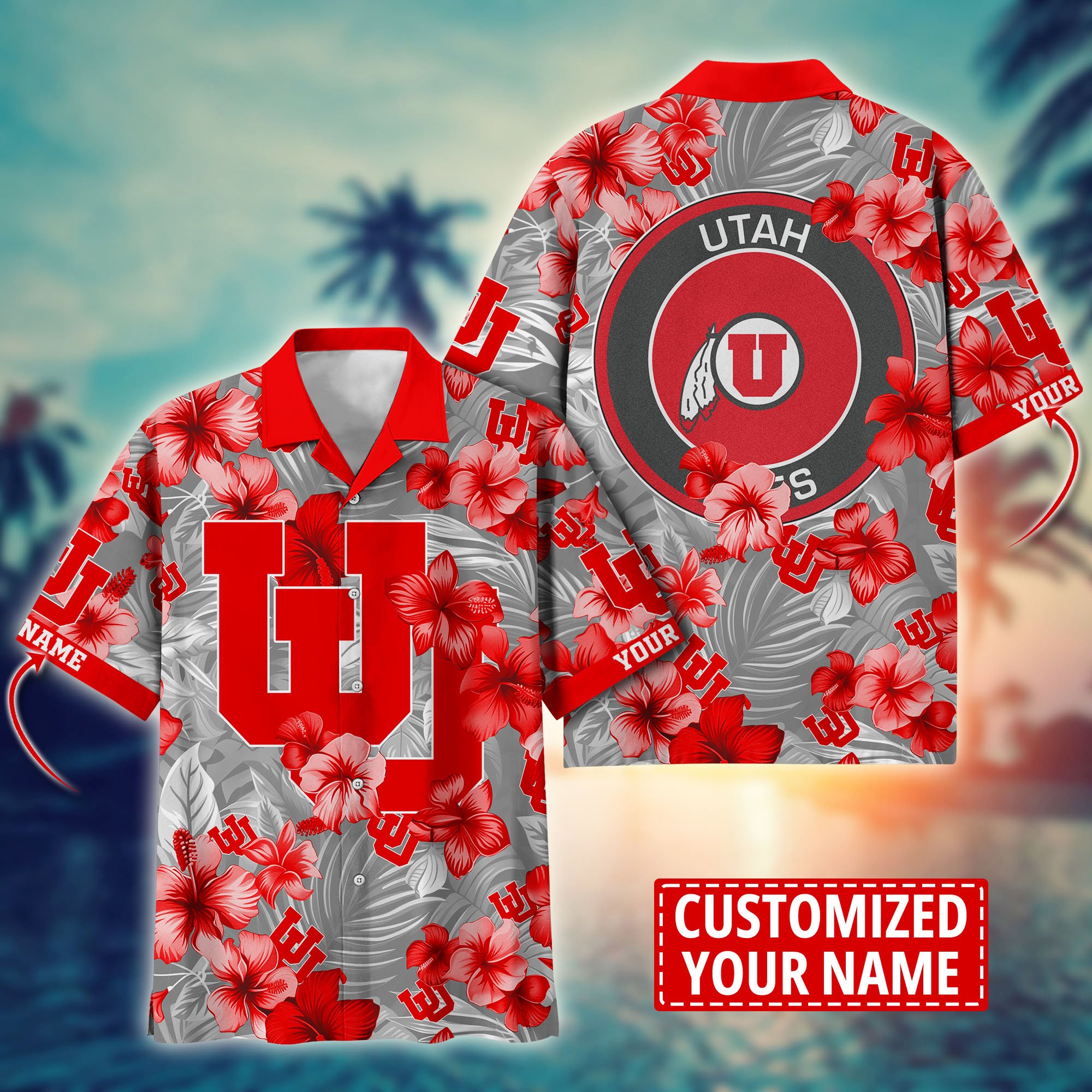 Utah Utes Custom Aloha Shirt Trending Summer. Gift For Fan H58274