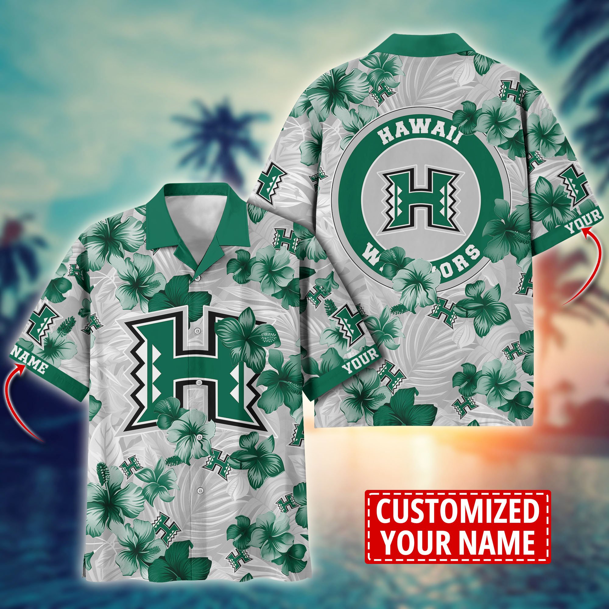 Hawaii Rainbow Warriors Custom Aloha Shirt Trending Summer. Gift For Fan H58274