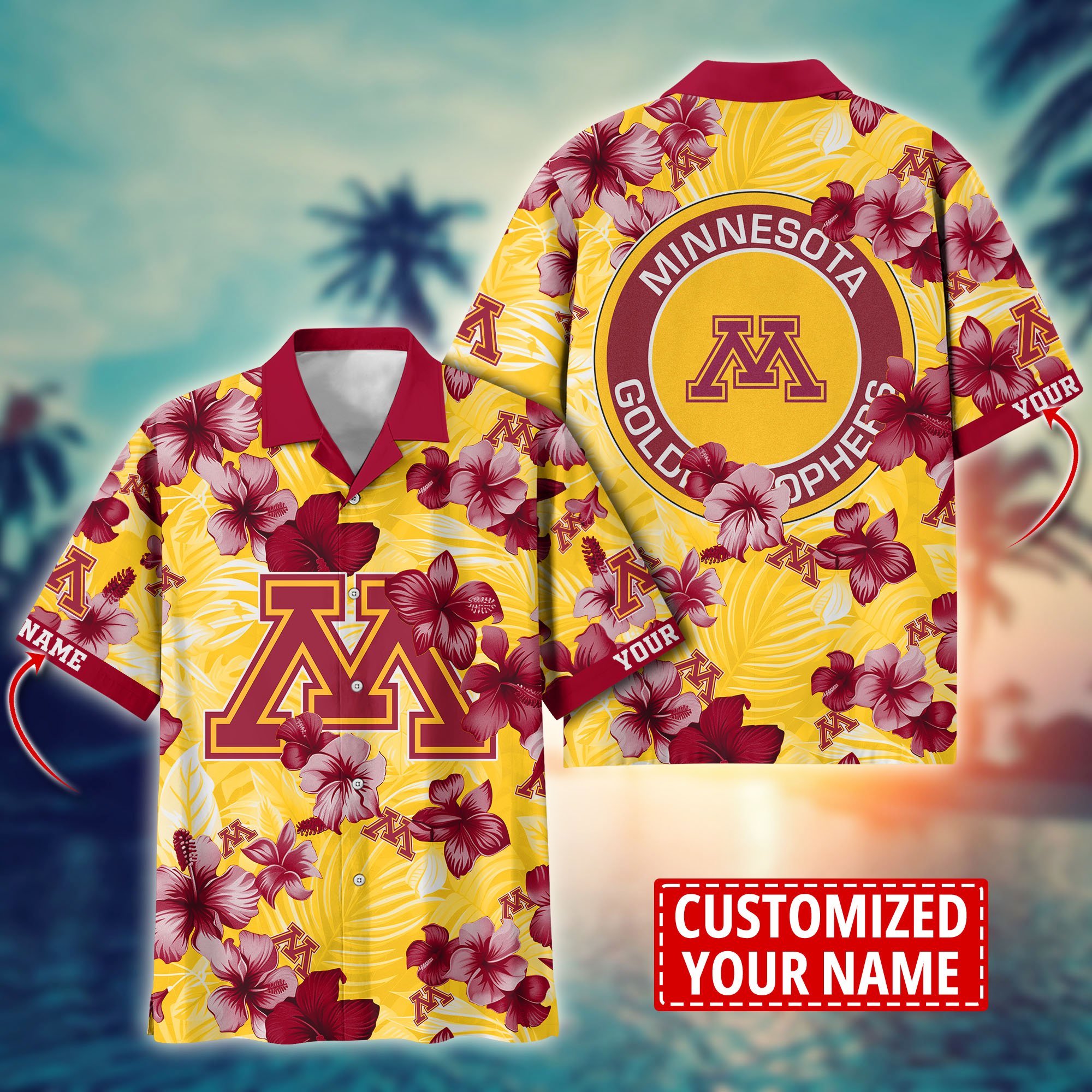 Minnesota Golden Gophers Custom Aloha Shirt Trending Summer. Gift For Fan H58274