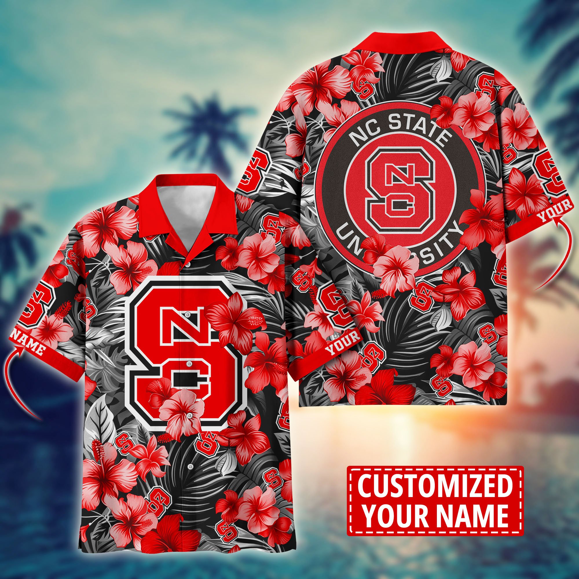 NC State Wolfpack Custom Aloha Shirt Trending Summer. Gift For Fan H58274