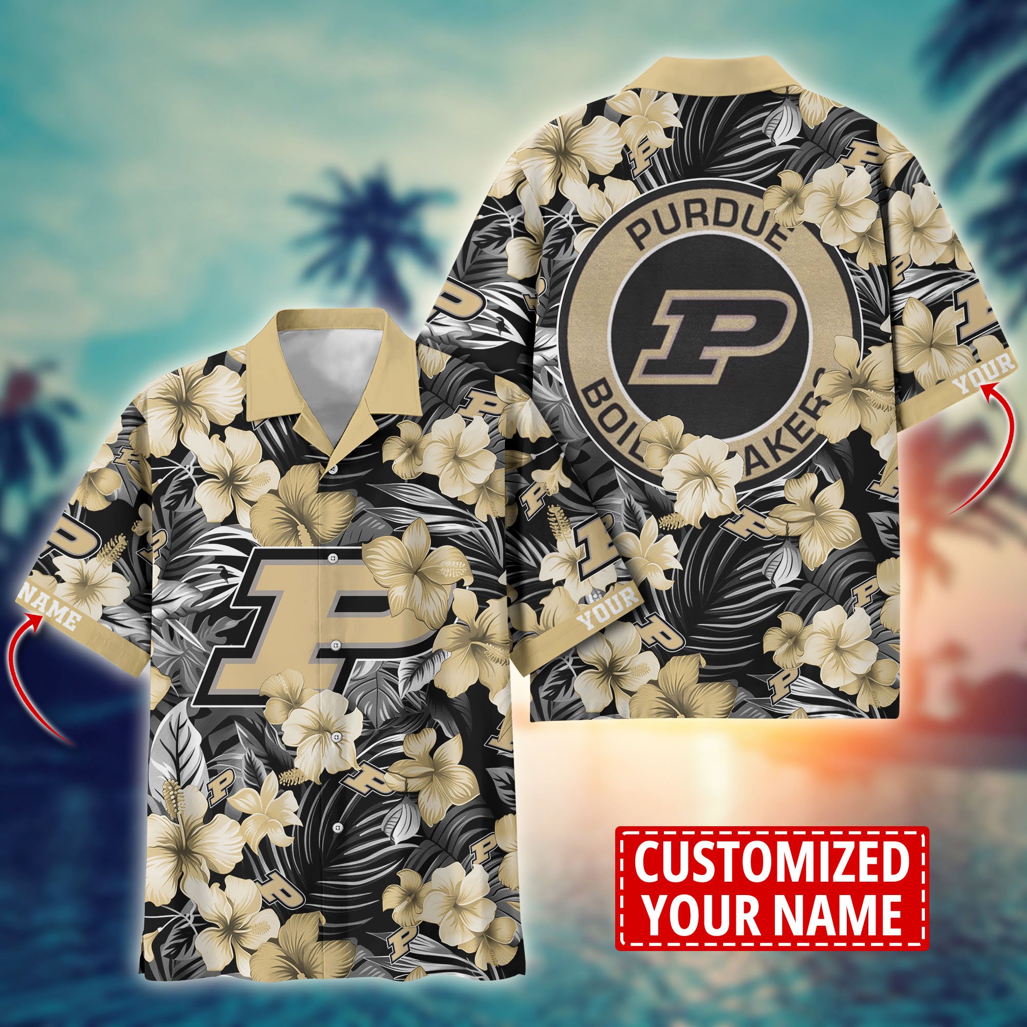 Purdue Boilermakers Custom Aloha Shirt Trending Summer. Gift For Fan H58274