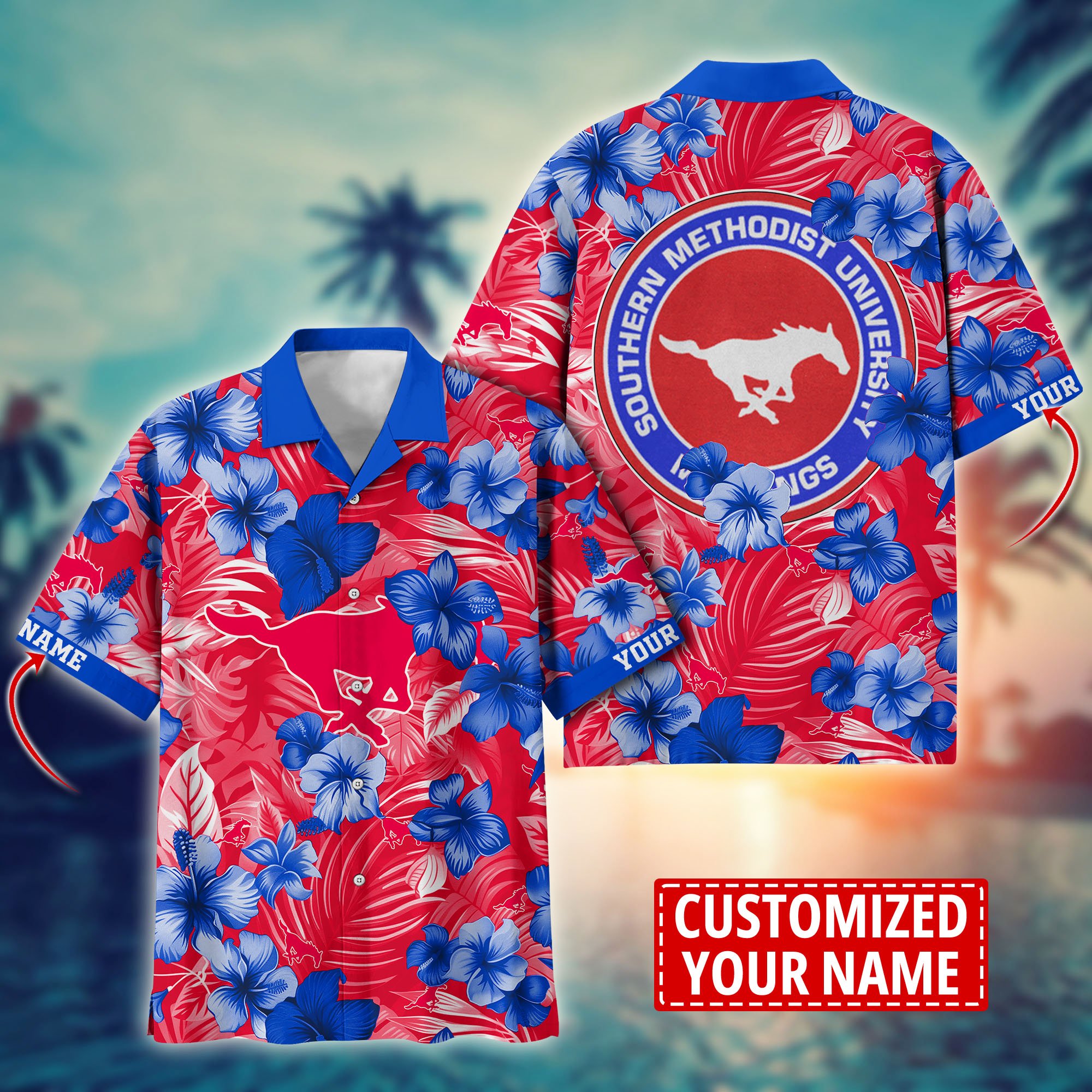 SMU Mustangs Custom Aloha Shirt Trending Summer. Gift For Fan H58274