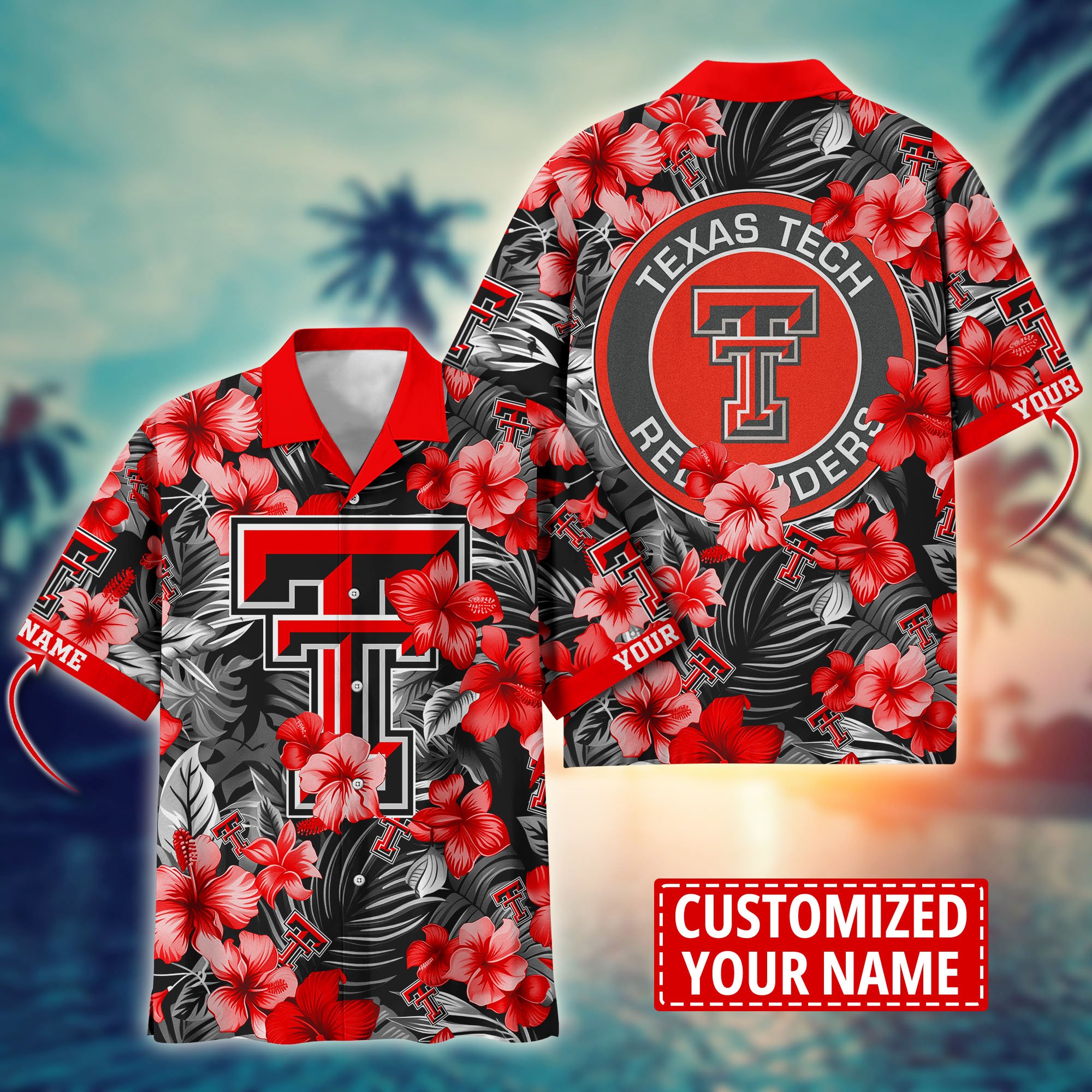 Texas Tech Red Raiders Custom Aloha Shirt Trending Summer. Gift For Fan H58274