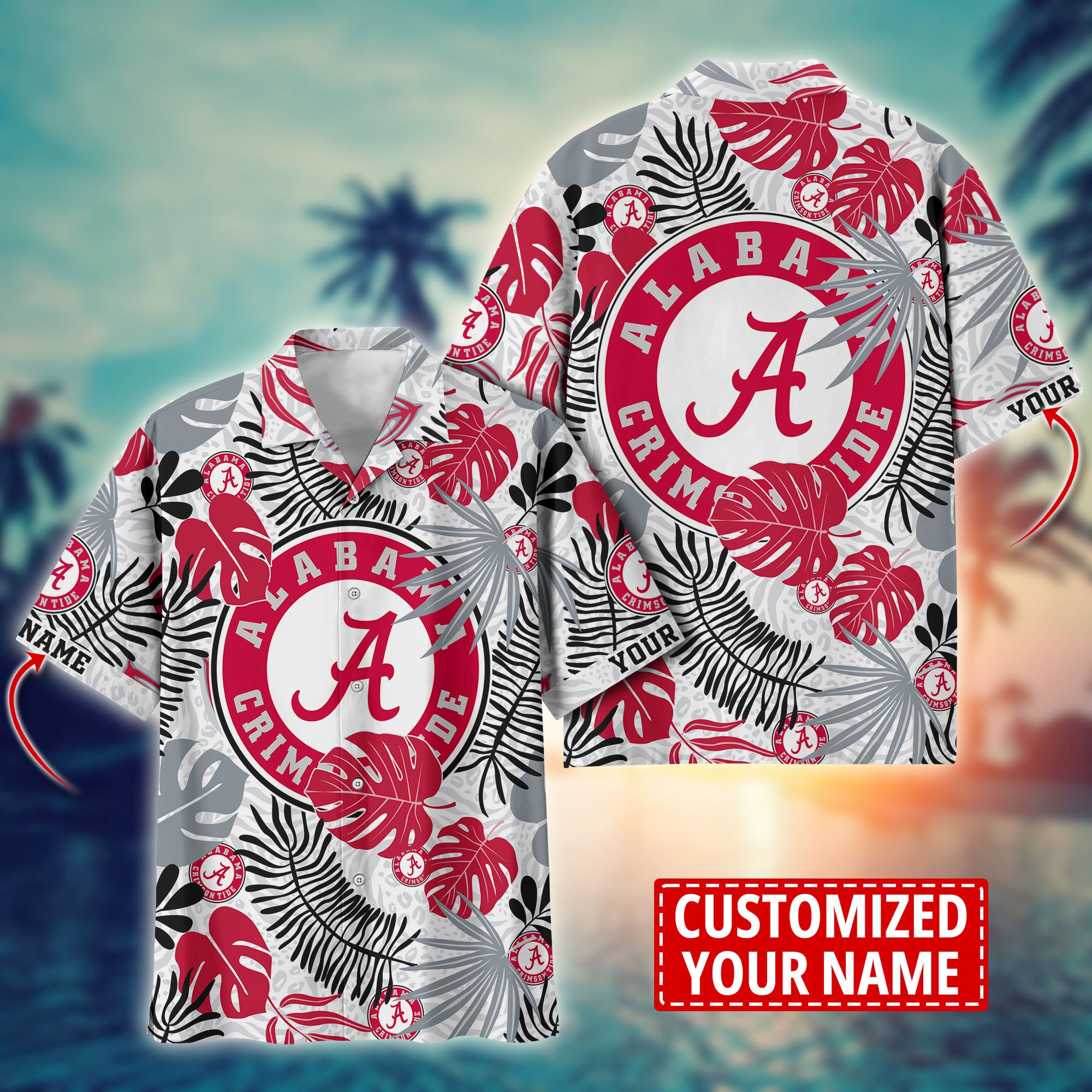 Alabama Crimson Tide Custom Aloha Shirt Trending Summer. Gift For Fan H58296