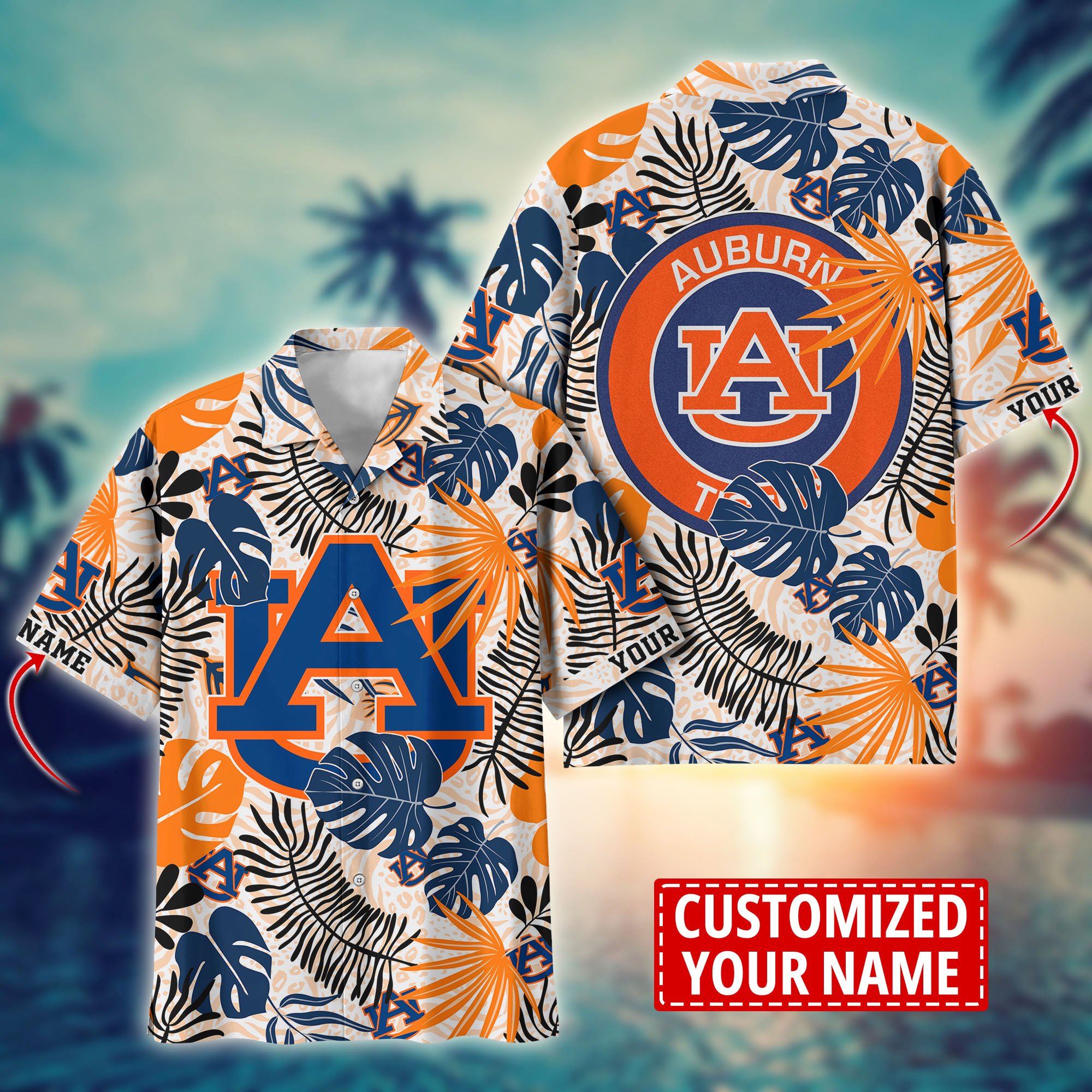 Auburn Tigers Custom Aloha Shirt Trending Summer. Gift For Fan H58296