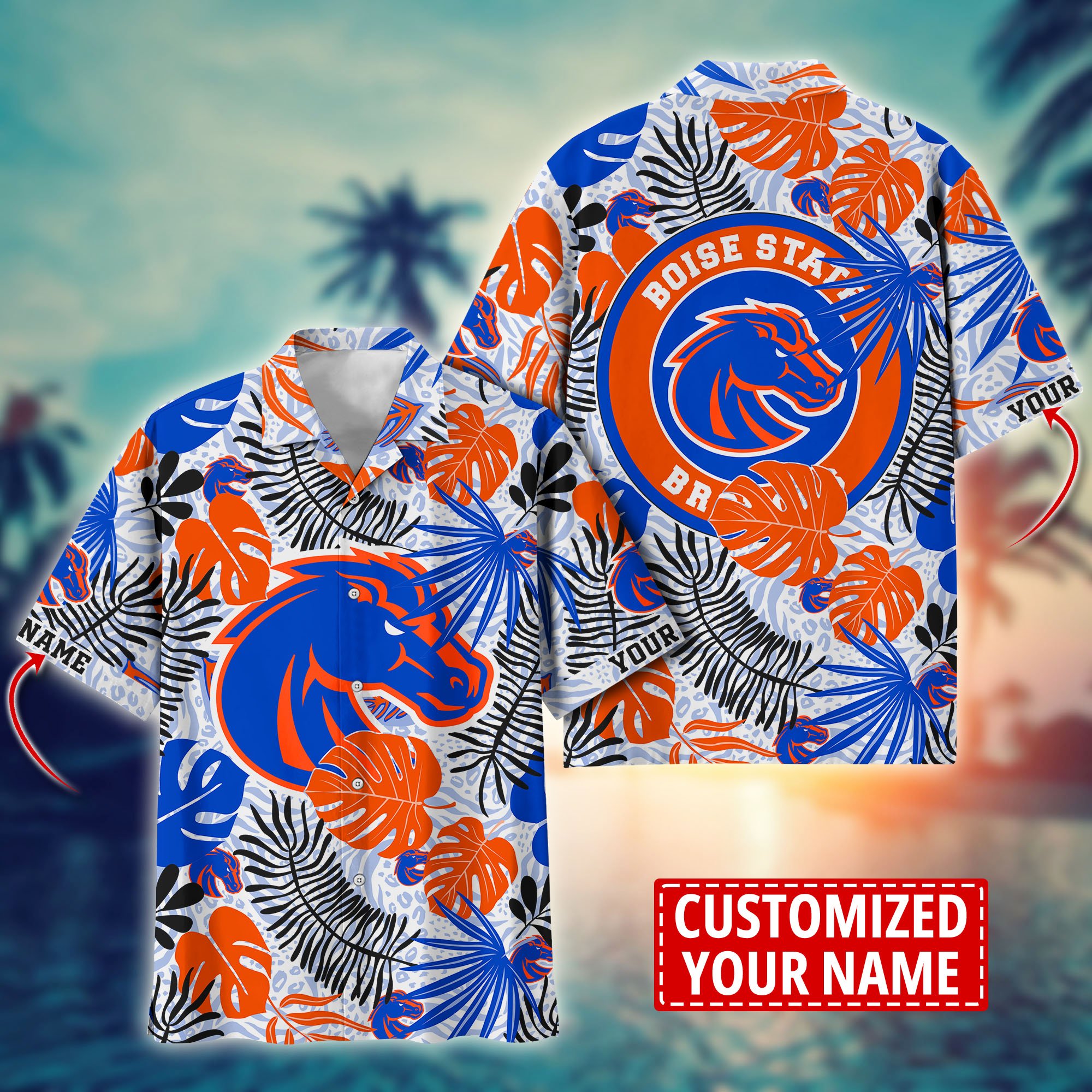 Boise State Broncos Custom Aloha Shirt Trending Summer. Gift For Fan H58296