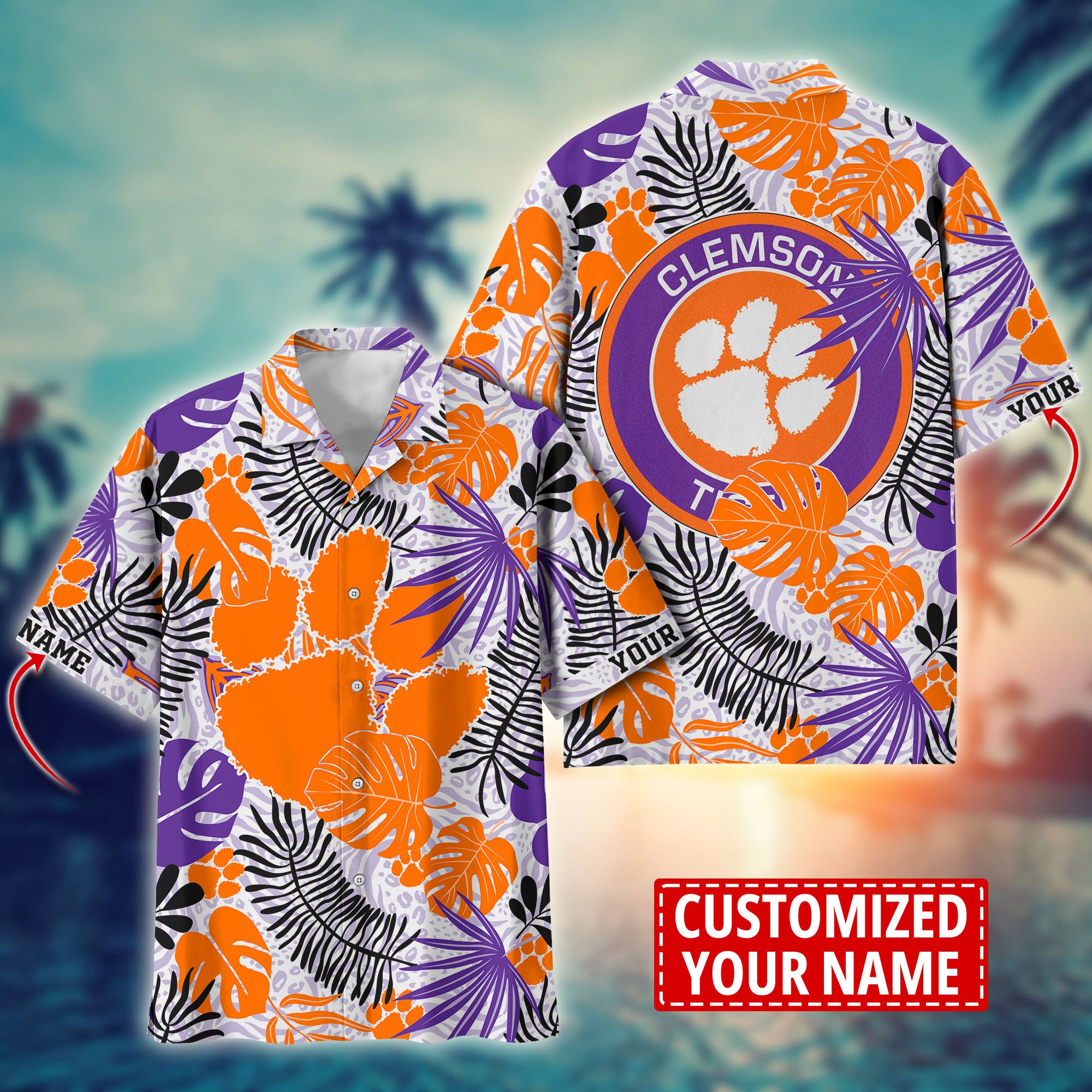 Clemson Tigers Custom Aloha Shirt Trending Summer. Gift For Fan H58296