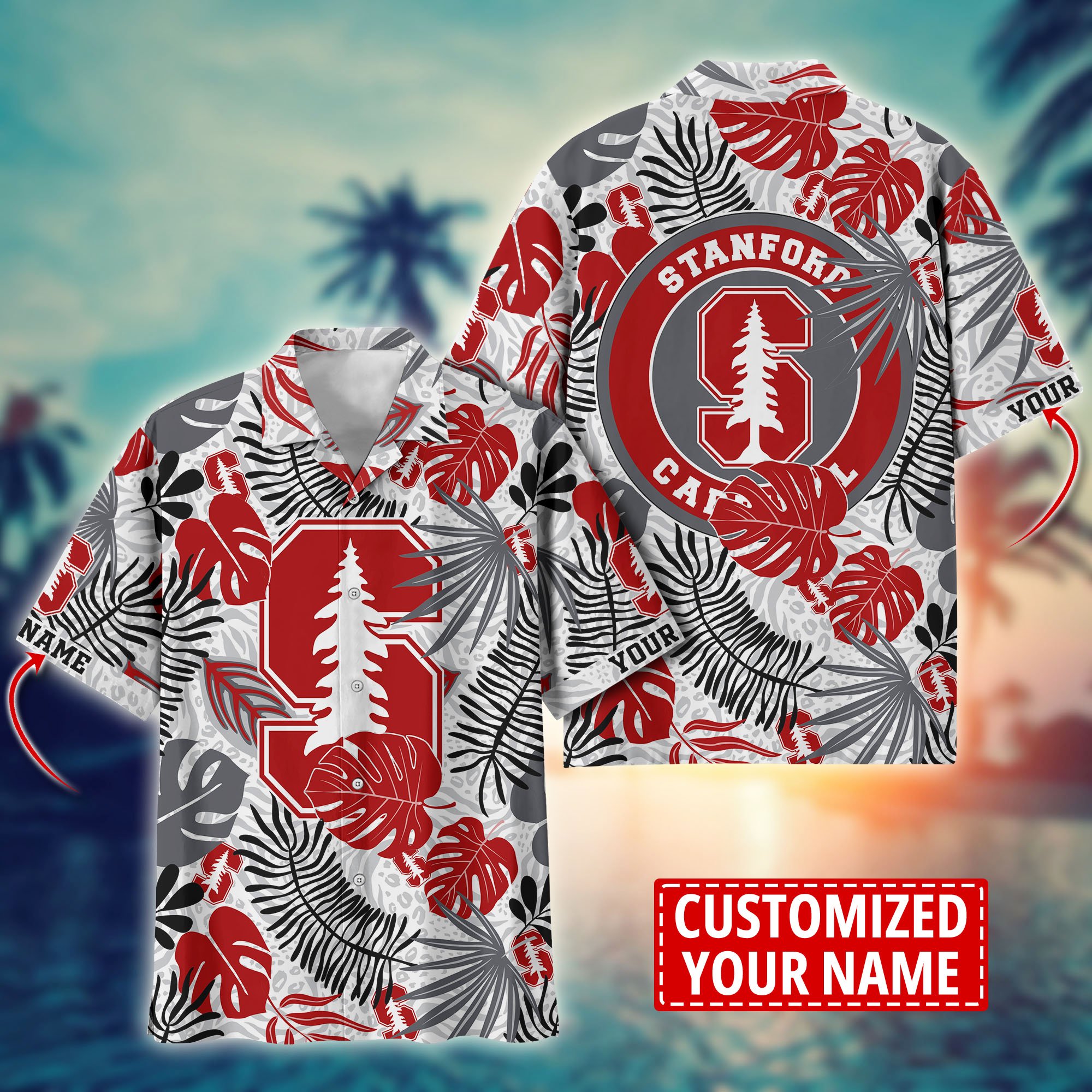 Stanford Cardinal Custom Aloha Shirt Trending Summer. Gift For Fan H58296